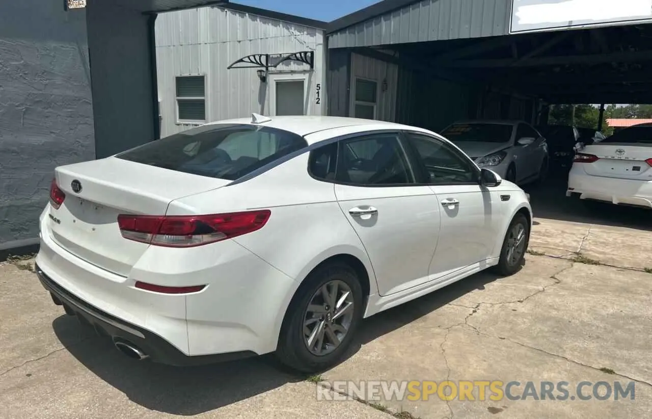 4 Photograph of a damaged car 5XXGT4L35KG358523 KIA OPTIMA 2019