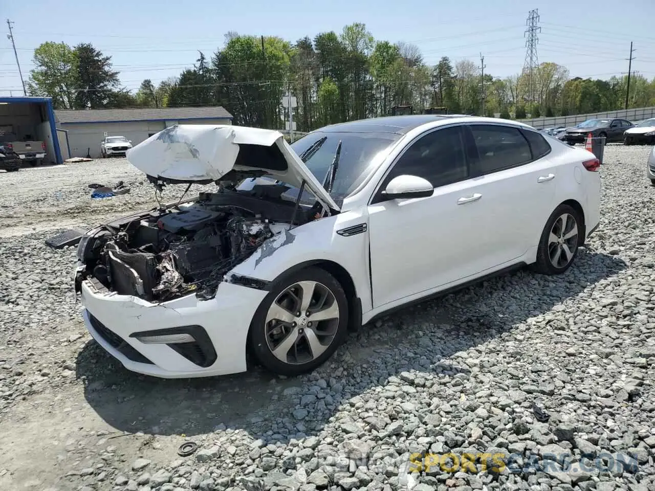 1 Photograph of a damaged car 5XXGT4L36KG290989 KIA OPTIMA 2019
