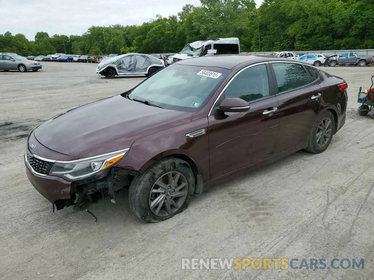 1 Photograph of a damaged car 5XXGT4L36KG320377 KIA OPTIMA 2019