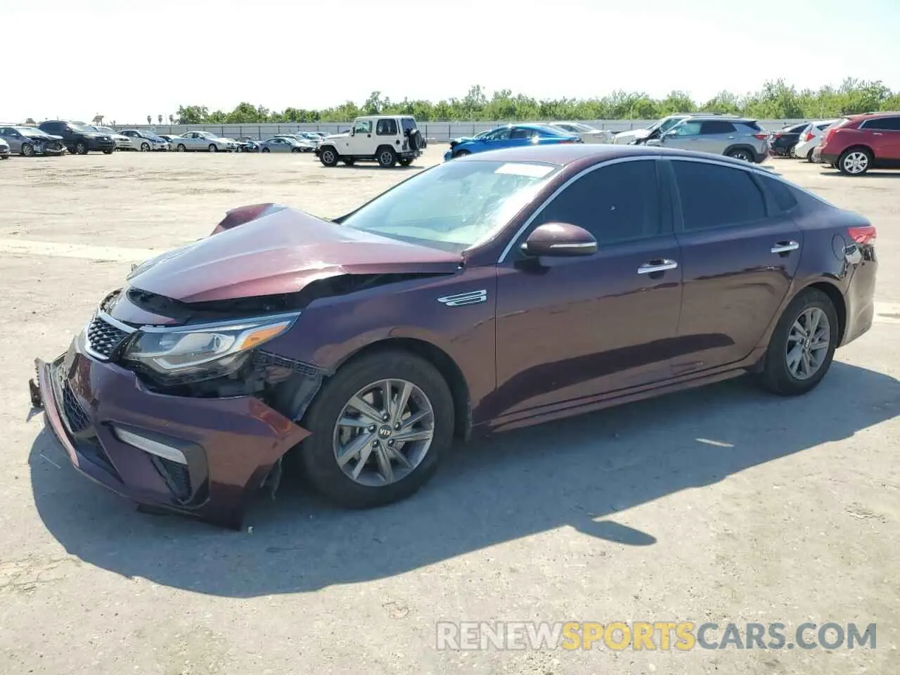 1 Photograph of a damaged car 5XXGT4L36KG326566 KIA OPTIMA 2019