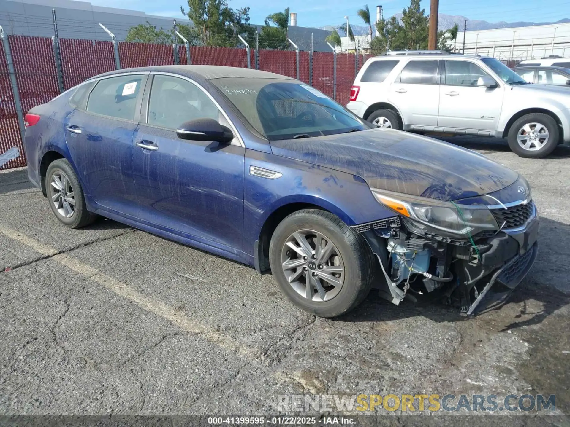 1 Photograph of a damaged car 5XXGT4L36KG344839 KIA OPTIMA 2019