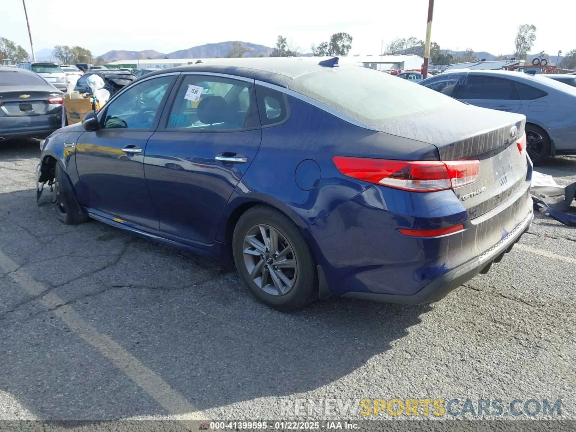 3 Photograph of a damaged car 5XXGT4L36KG344839 KIA OPTIMA 2019
