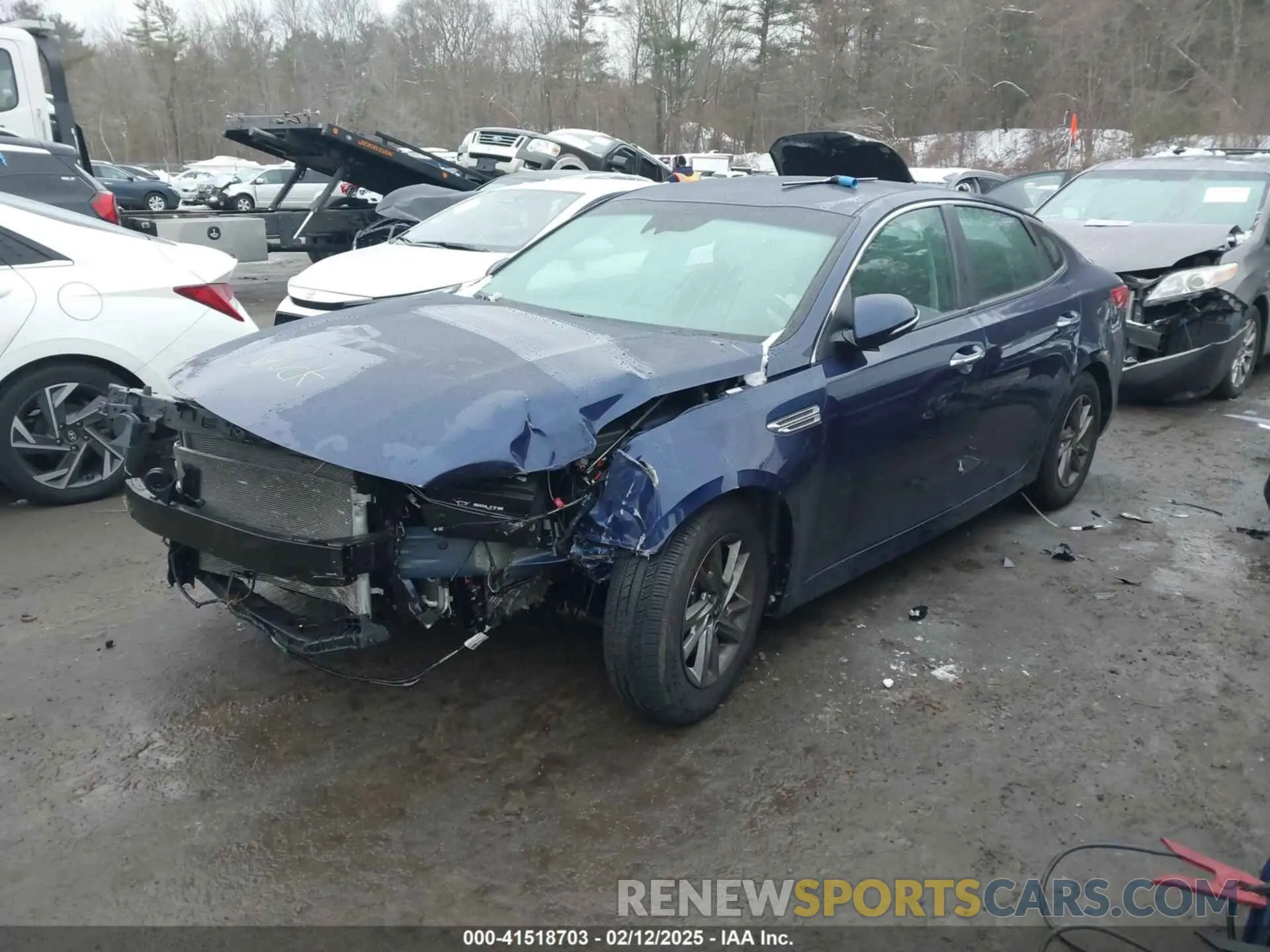 2 Photograph of a damaged car 5XXGT4L37KG312708 KIA OPTIMA 2019