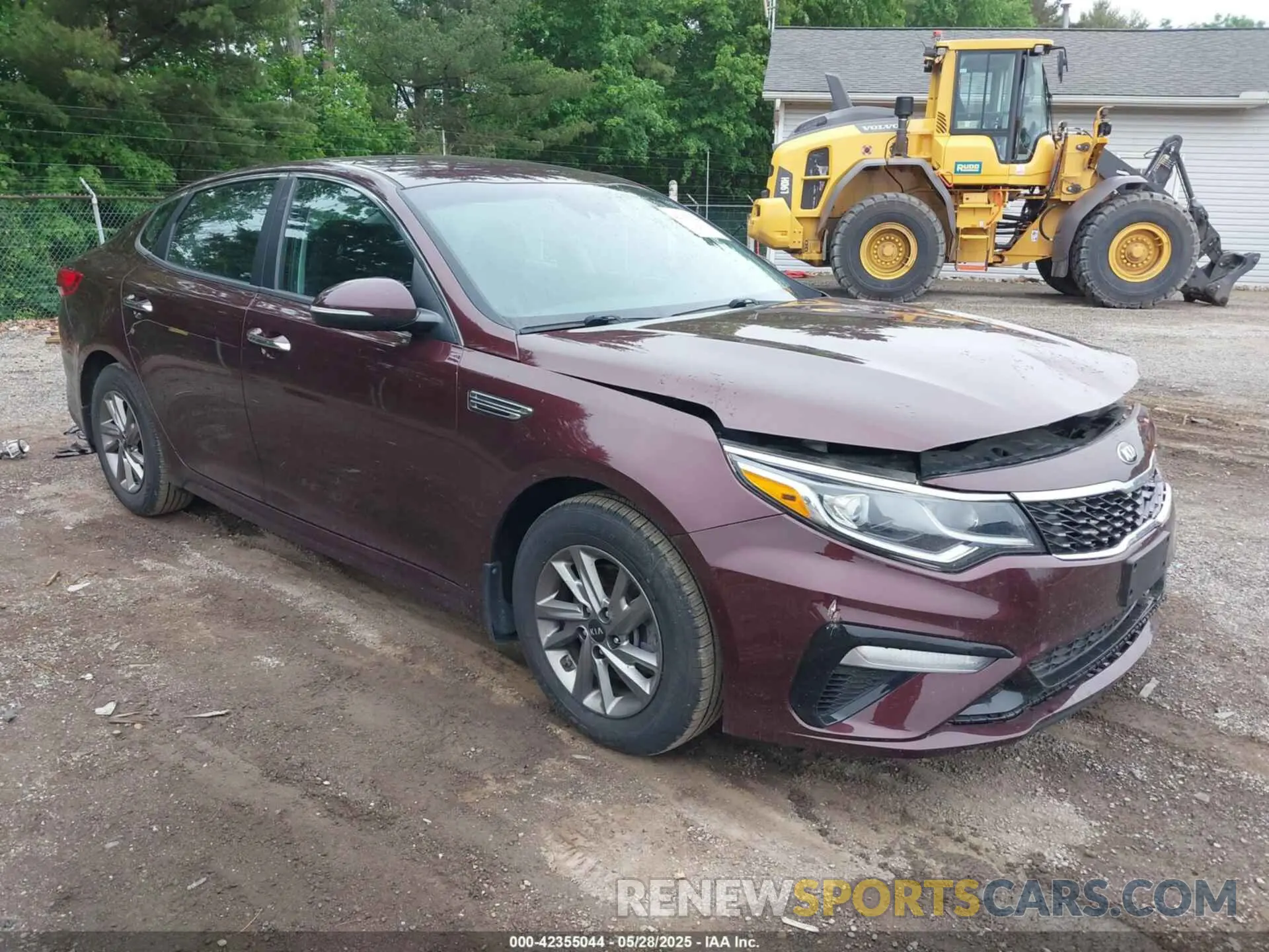 1 Photograph of a damaged car 5XXGT4L37KG344235 KIA OPTIMA 2019