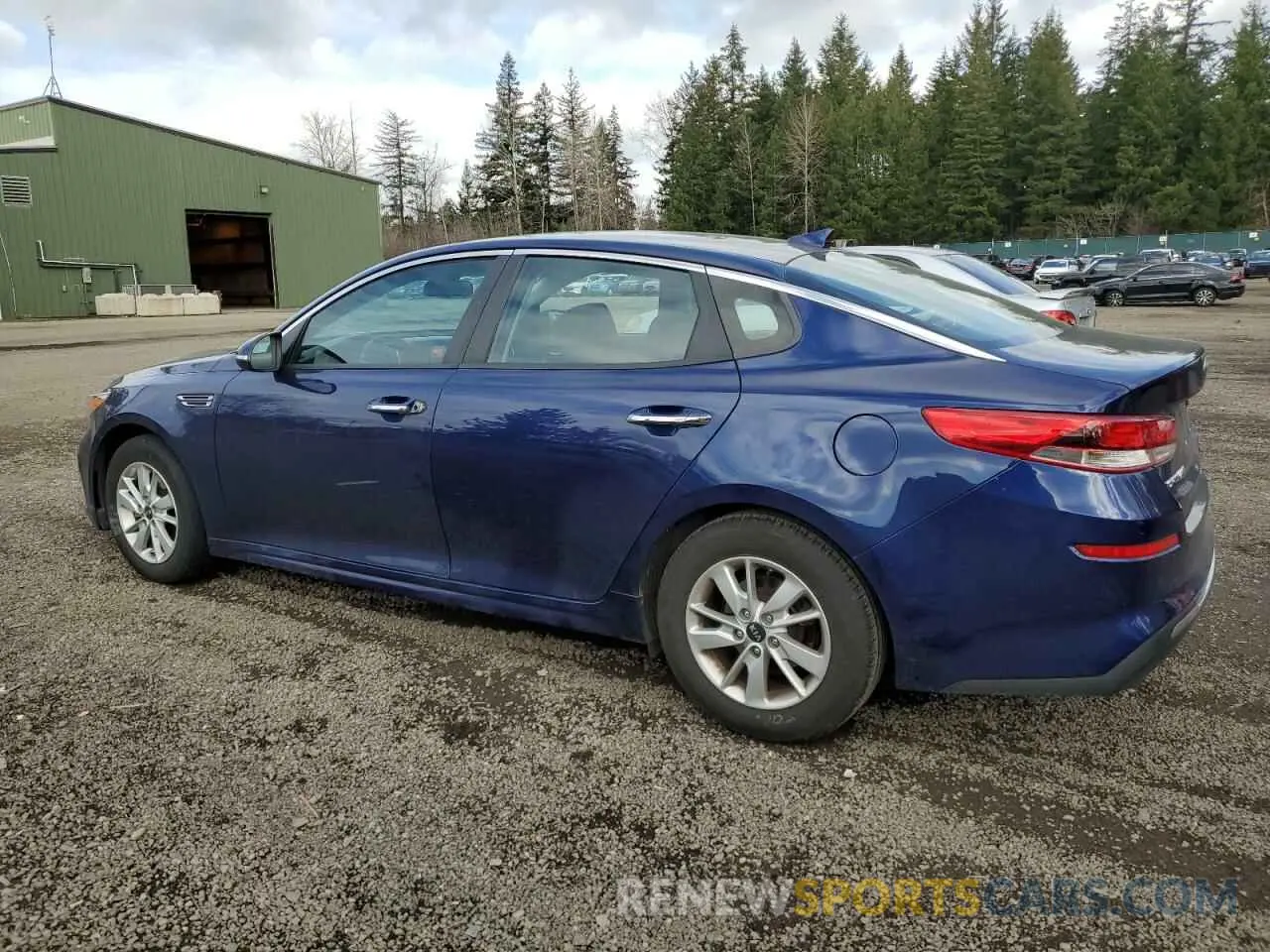 2 Photograph of a damaged car 5XXGT4L38KG275720 KIA OPTIMA 2019