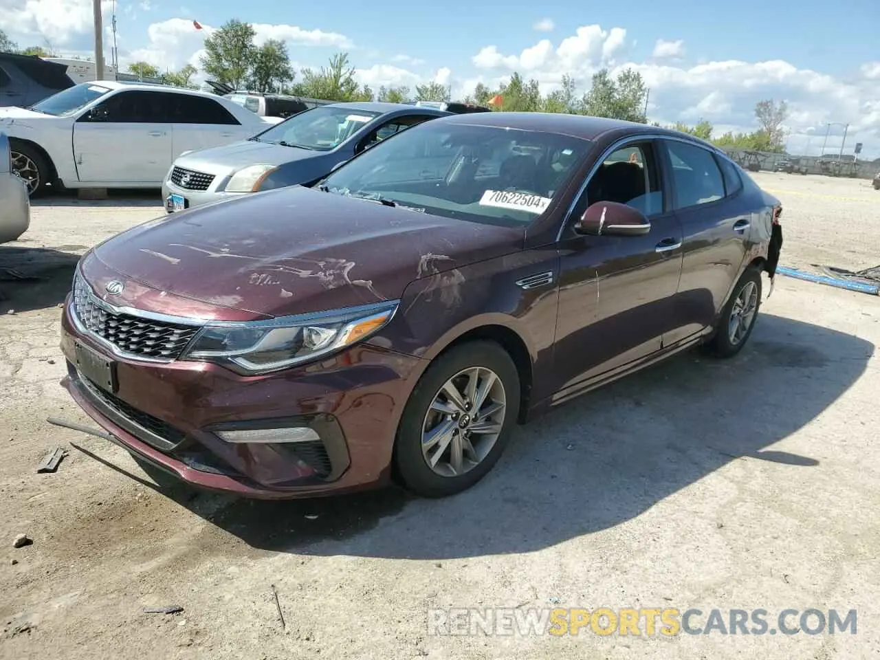 1 Photograph of a damaged car 5XXGT4L38KG294896 KIA OPTIMA 2019