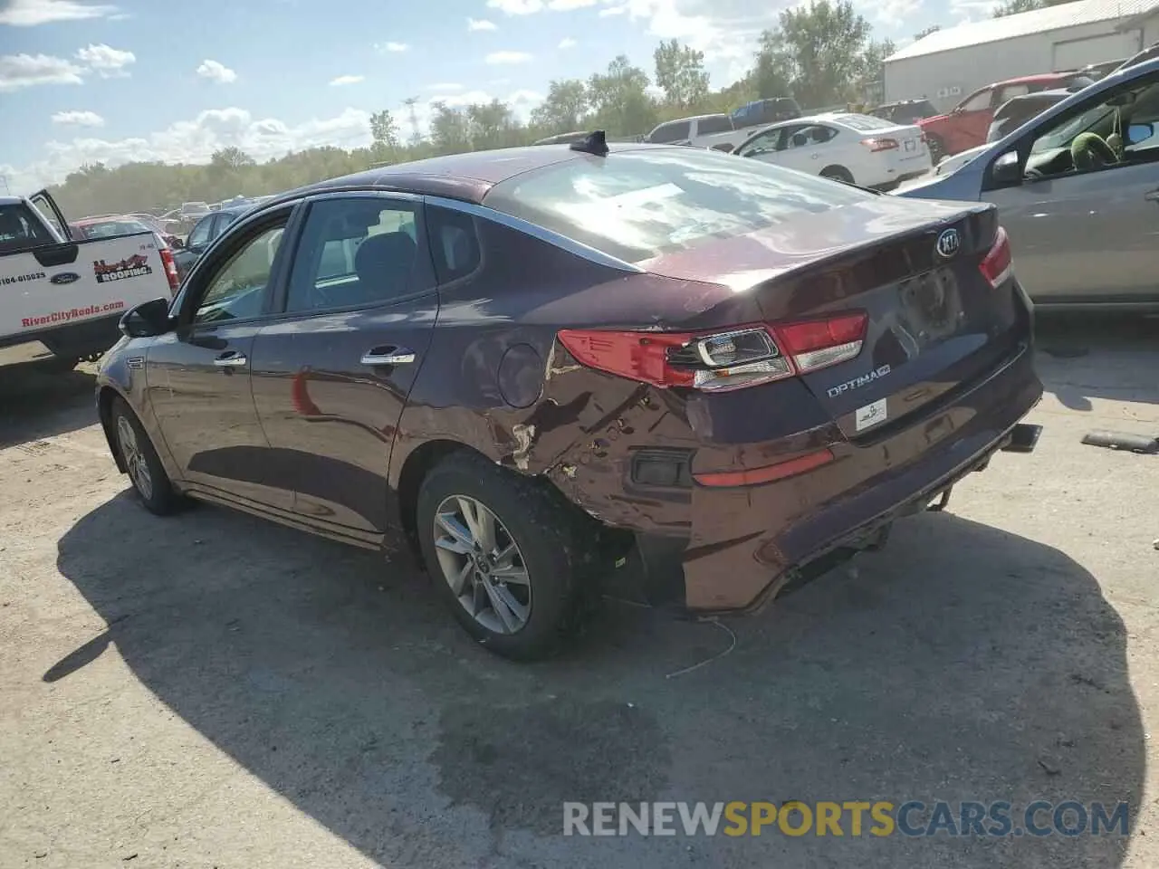 2 Photograph of a damaged car 5XXGT4L38KG294896 KIA OPTIMA 2019