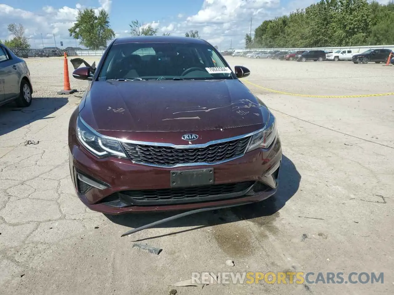 5 Photograph of a damaged car 5XXGT4L38KG294896 KIA OPTIMA 2019