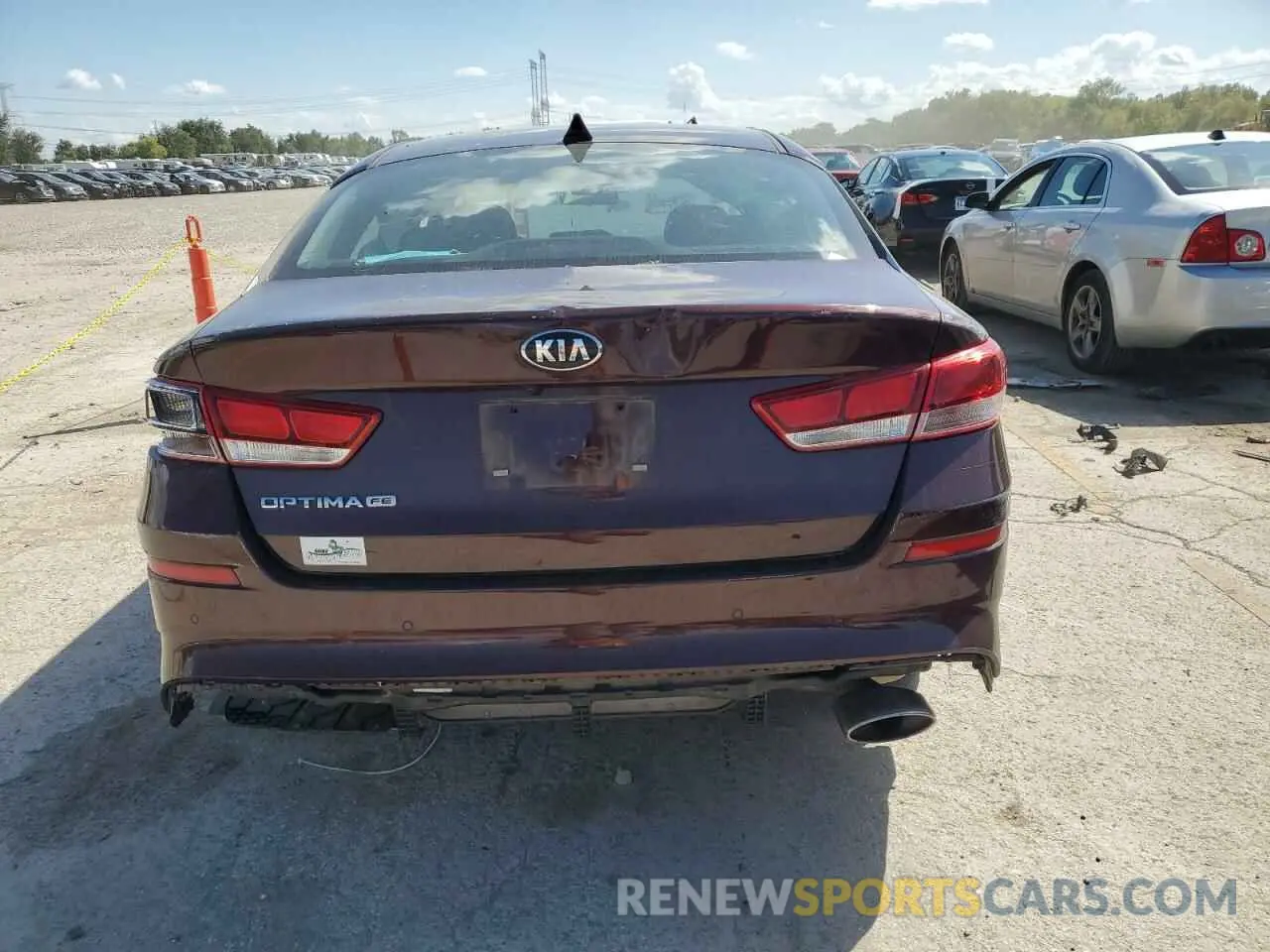 6 Photograph of a damaged car 5XXGT4L38KG294896 KIA OPTIMA 2019