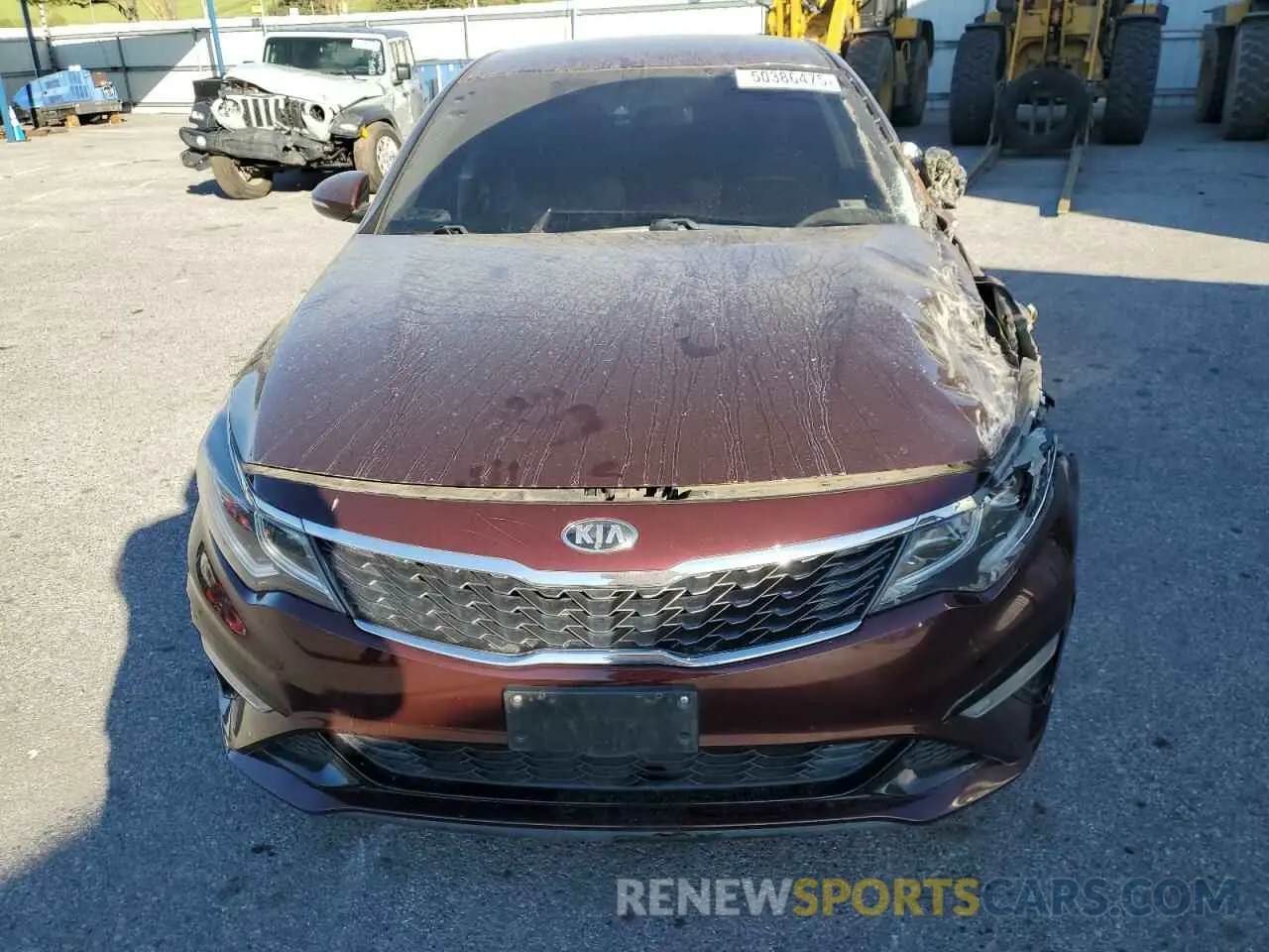 5 Photograph of a damaged car 5XXGT4L38KG333602 KIA OPTIMA 2019