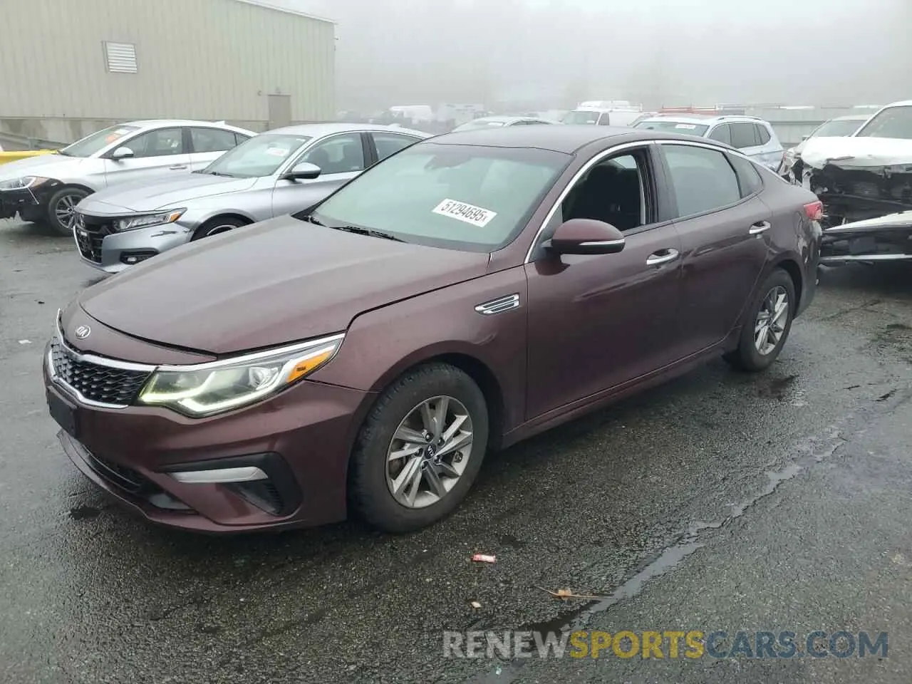 1 Photograph of a damaged car 5XXGT4L38KG359682 KIA OPTIMA 2019