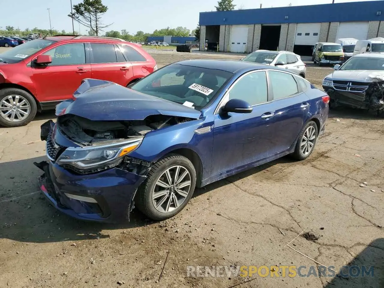 1 Photograph of a damaged car 5XXGT4L38KG365093 KIA OPTIMA 2019