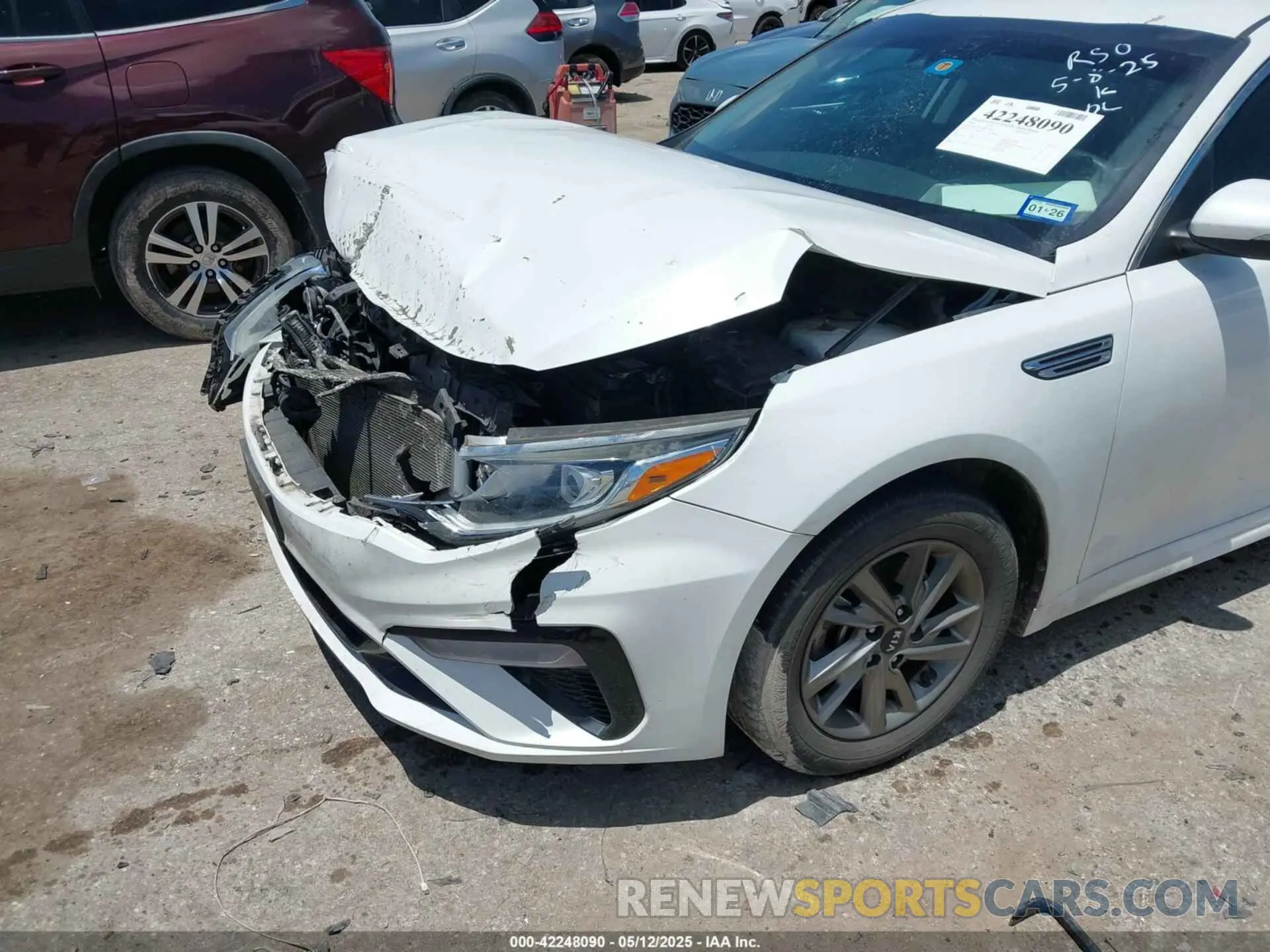 6 Photograph of a damaged car 5XXGT4L38KG372576 KIA OPTIMA 2019