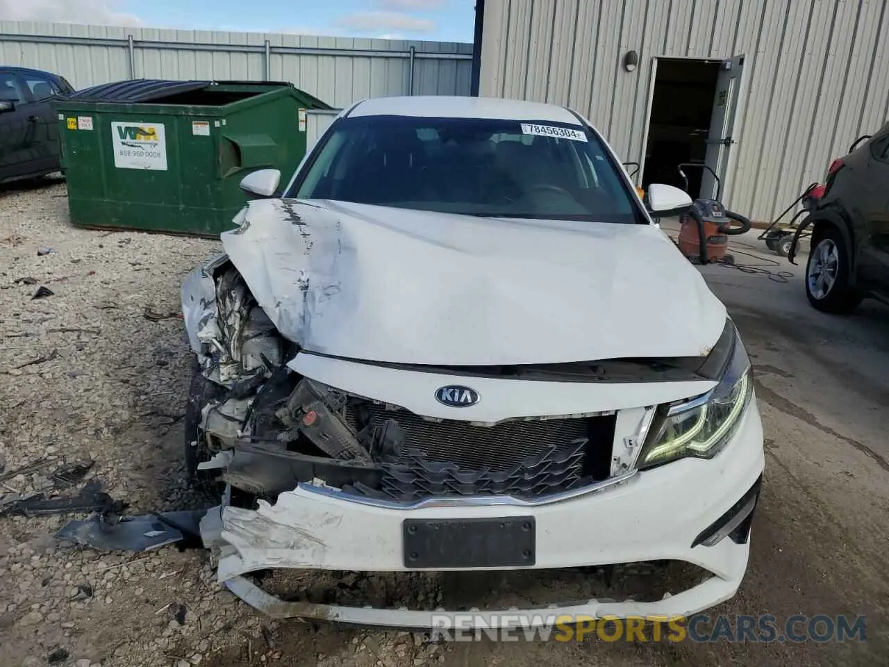 5 Photograph of a damaged car 5XXGT4L39KG325248 KIA OPTIMA 2019