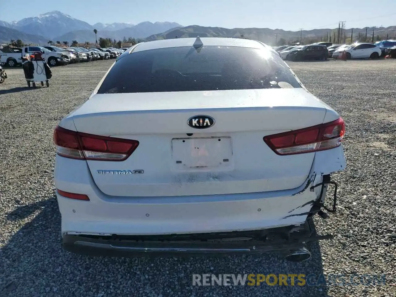 6 Photograph of a damaged car 5XXGT4L39KG333687 KIA OPTIMA 2019