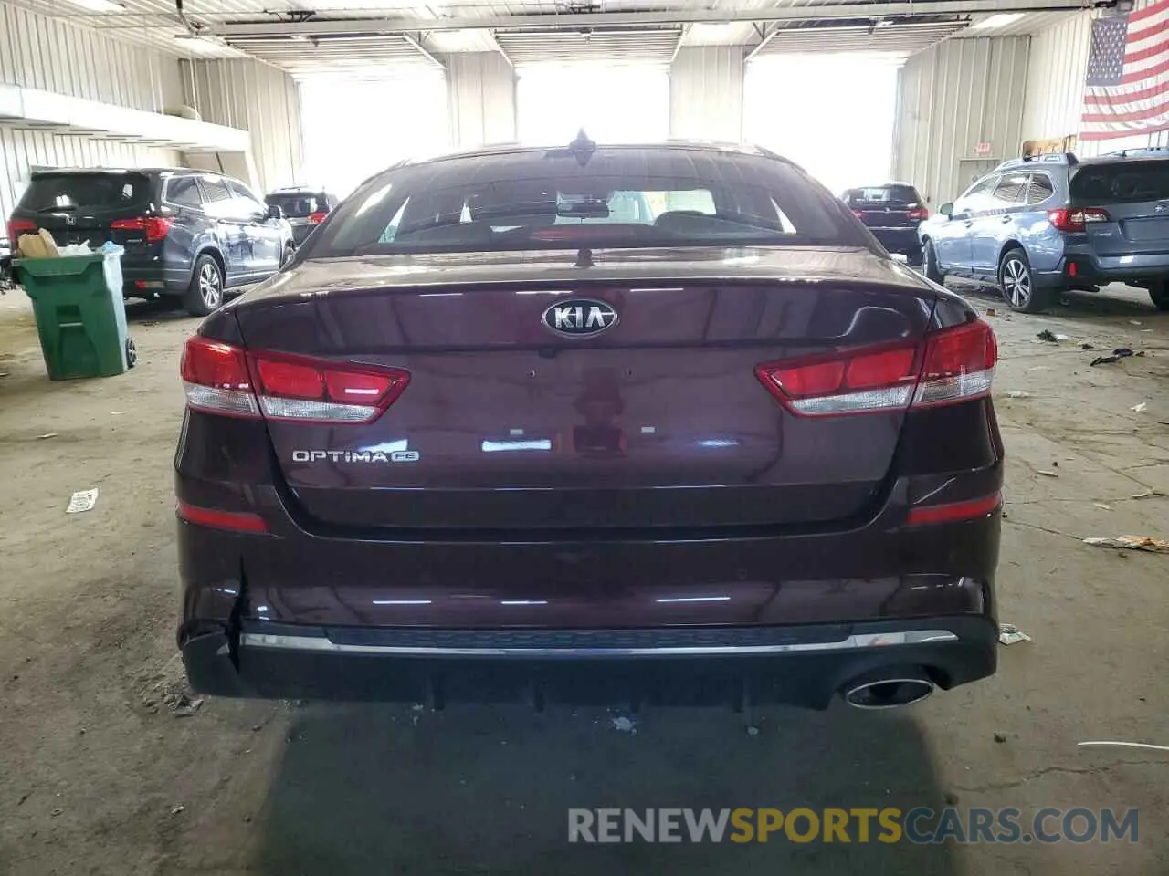 6 Photograph of a damaged car 5XXGT4L39KG338873 KIA OPTIMA 2019