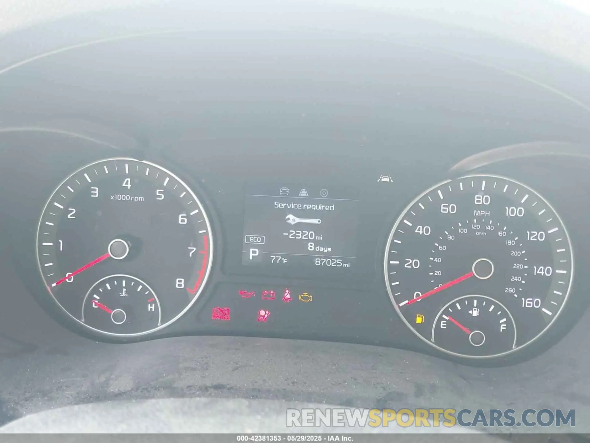 7 Photograph of a damaged car 5XXGT4L39KG371274 KIA OPTIMA 2019