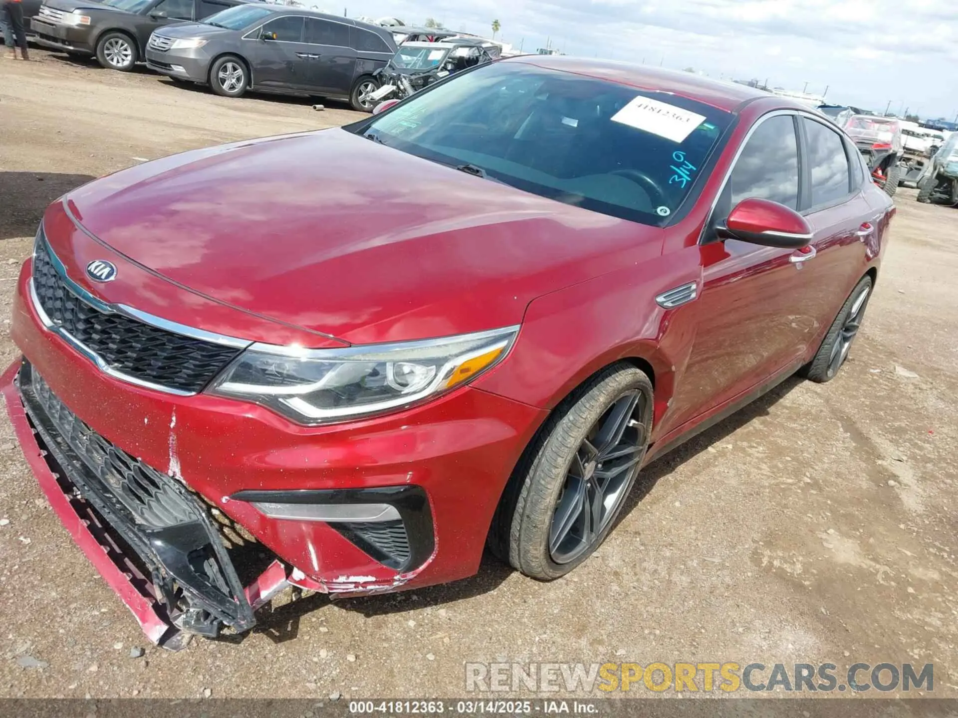 2 Photograph of a damaged car 5XXGT4L3XKG282801 KIA OPTIMA 2019