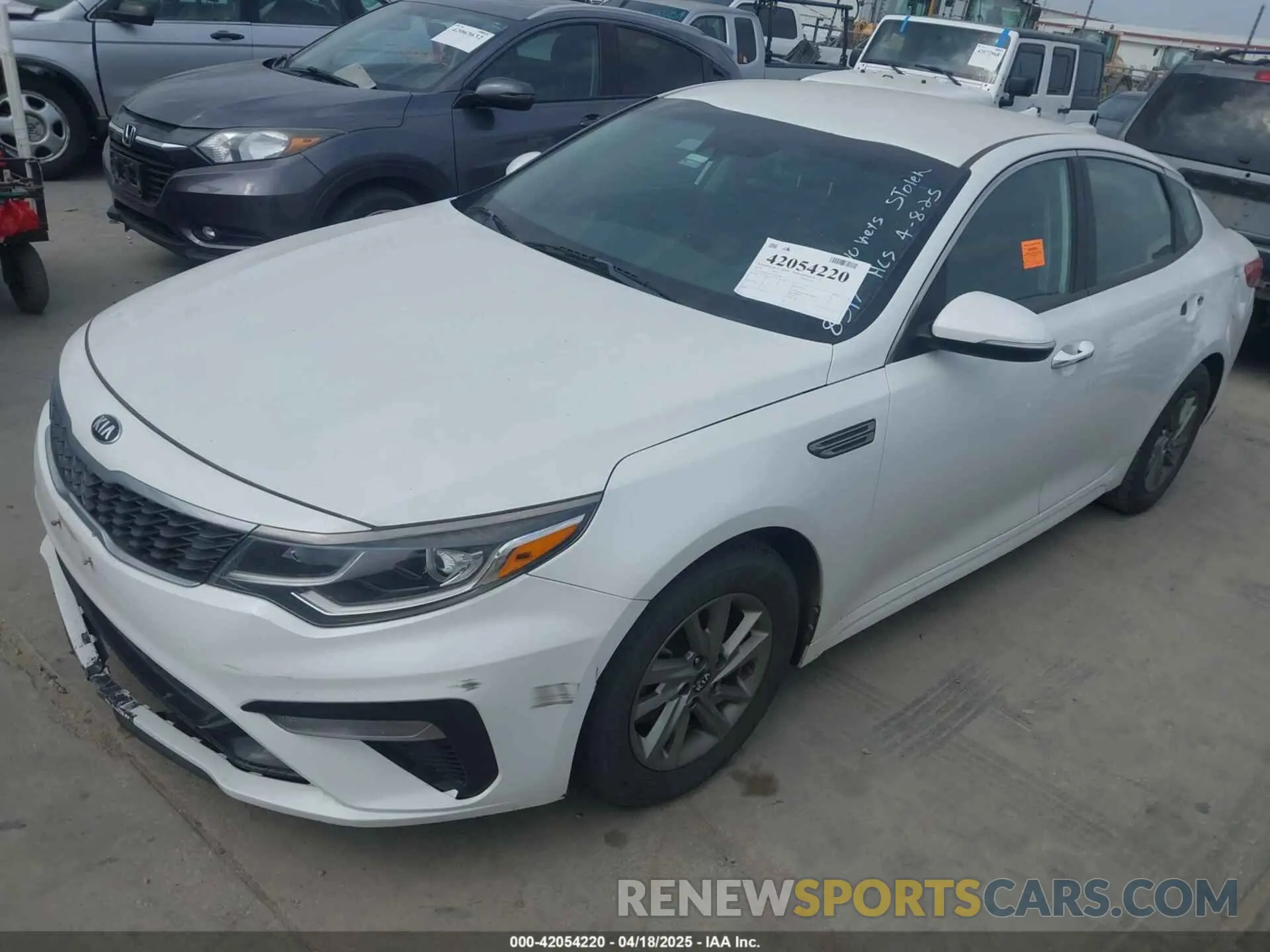 2 Photograph of a damaged car 5XXGT4L3XKG301766 KIA OPTIMA 2019