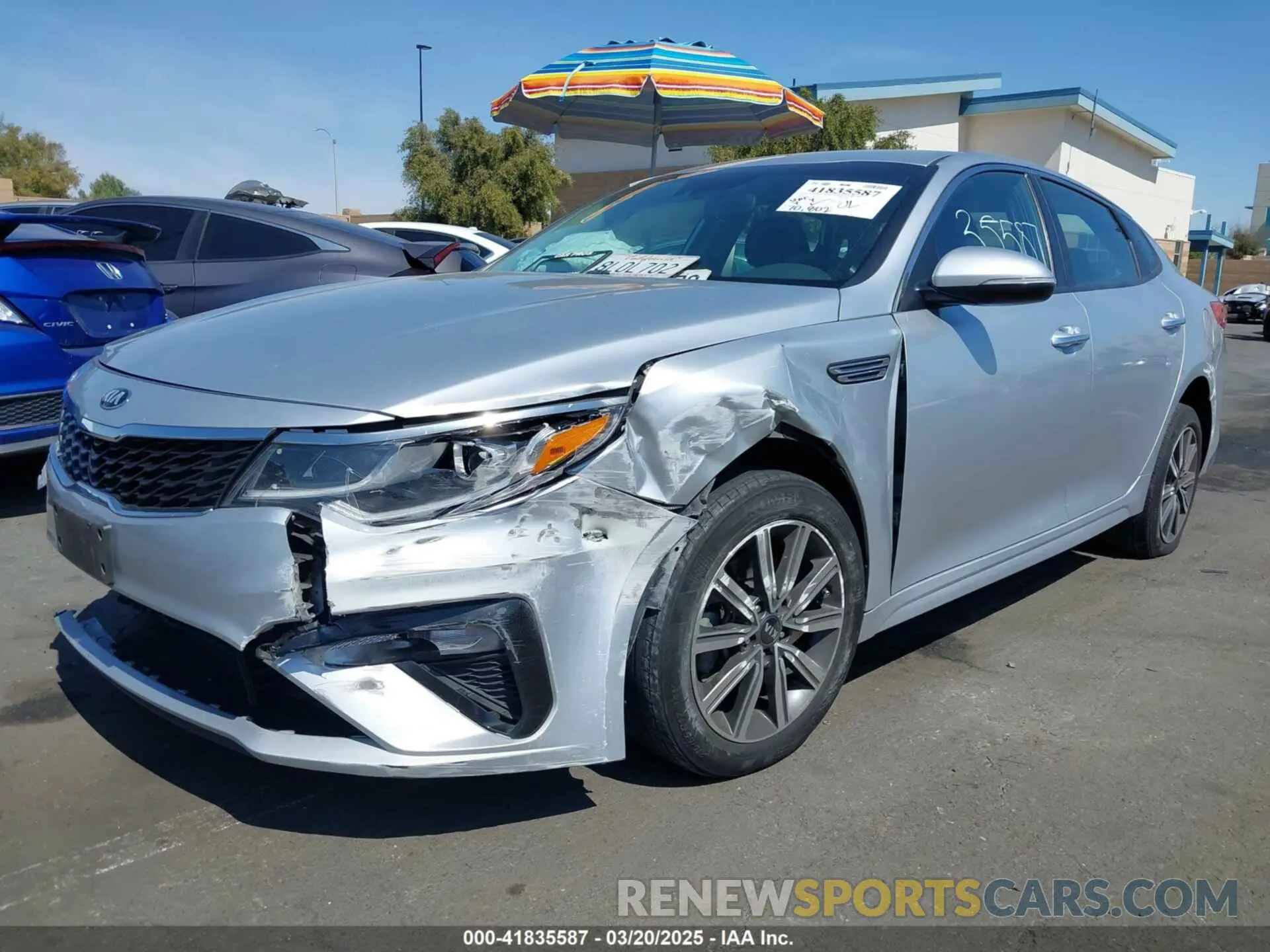 2 Photograph of a damaged car 5XXGT4L3XKG355357 KIA OPTIMA 2019