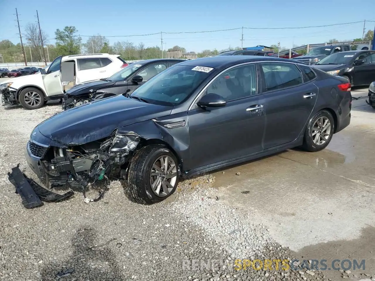 1 Photograph of a damaged car 5XXGT4L3XKG378380 KIA OPTIMA 2019