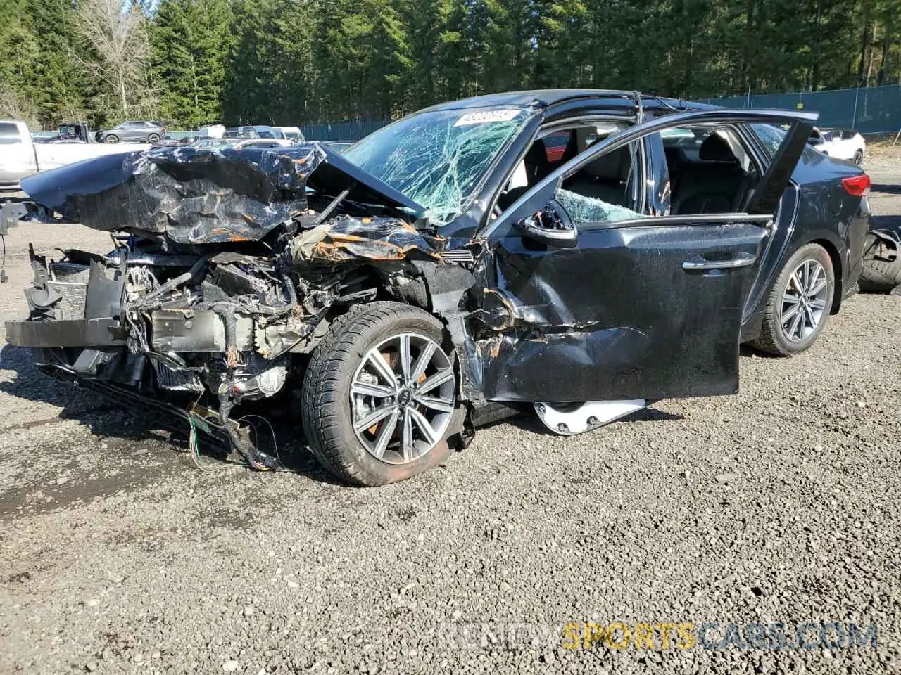 1 Photograph of a damaged car 5XXGU4L12KG368387 KIA OPTIMA 2019