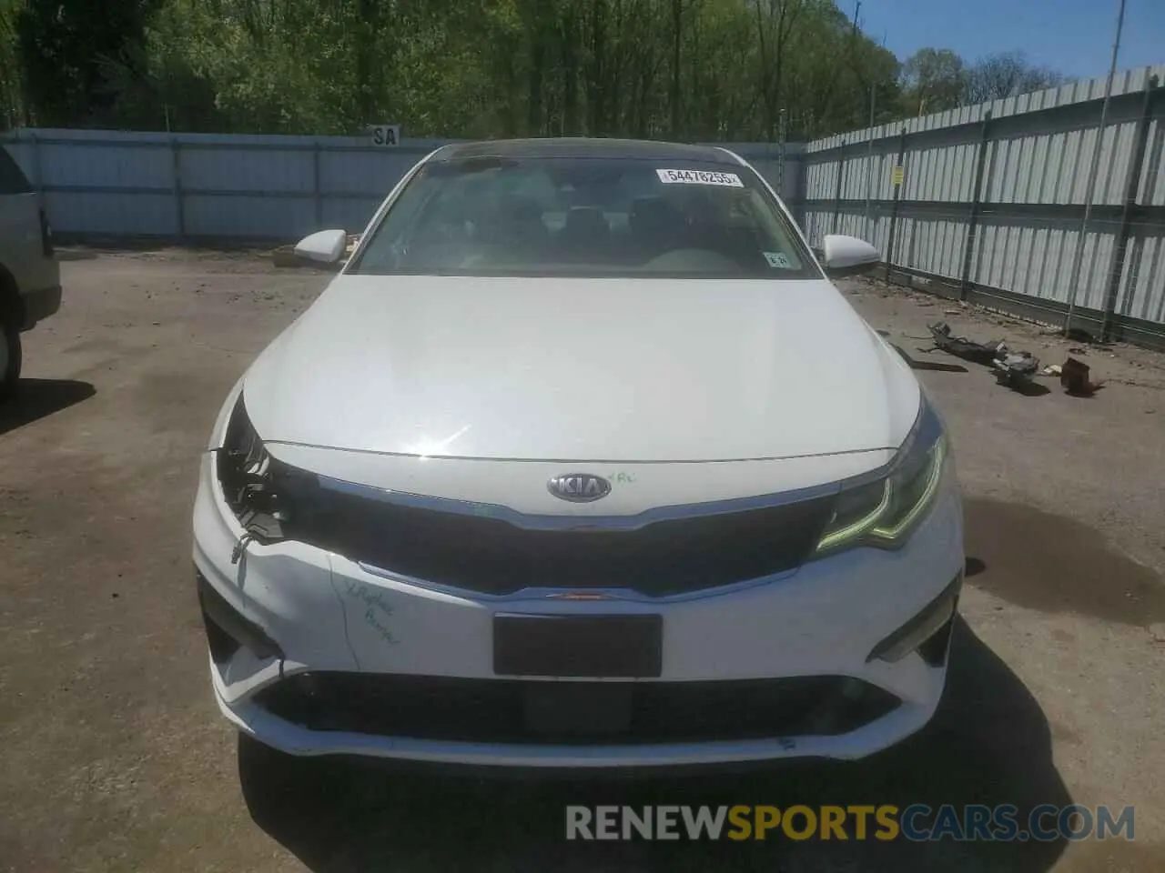 5 Photograph of a damaged car 5XXGU4L14KG368472 KIA OPTIMA 2019