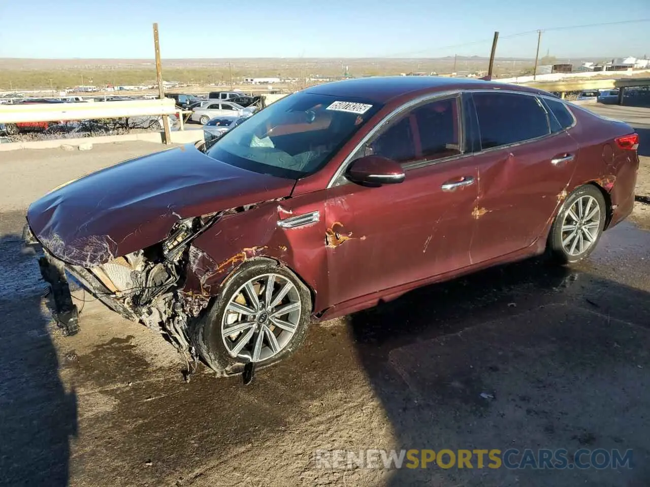 1 Photograph of a damaged car 5XXGU4L19KG318361 KIA OPTIMA 2019