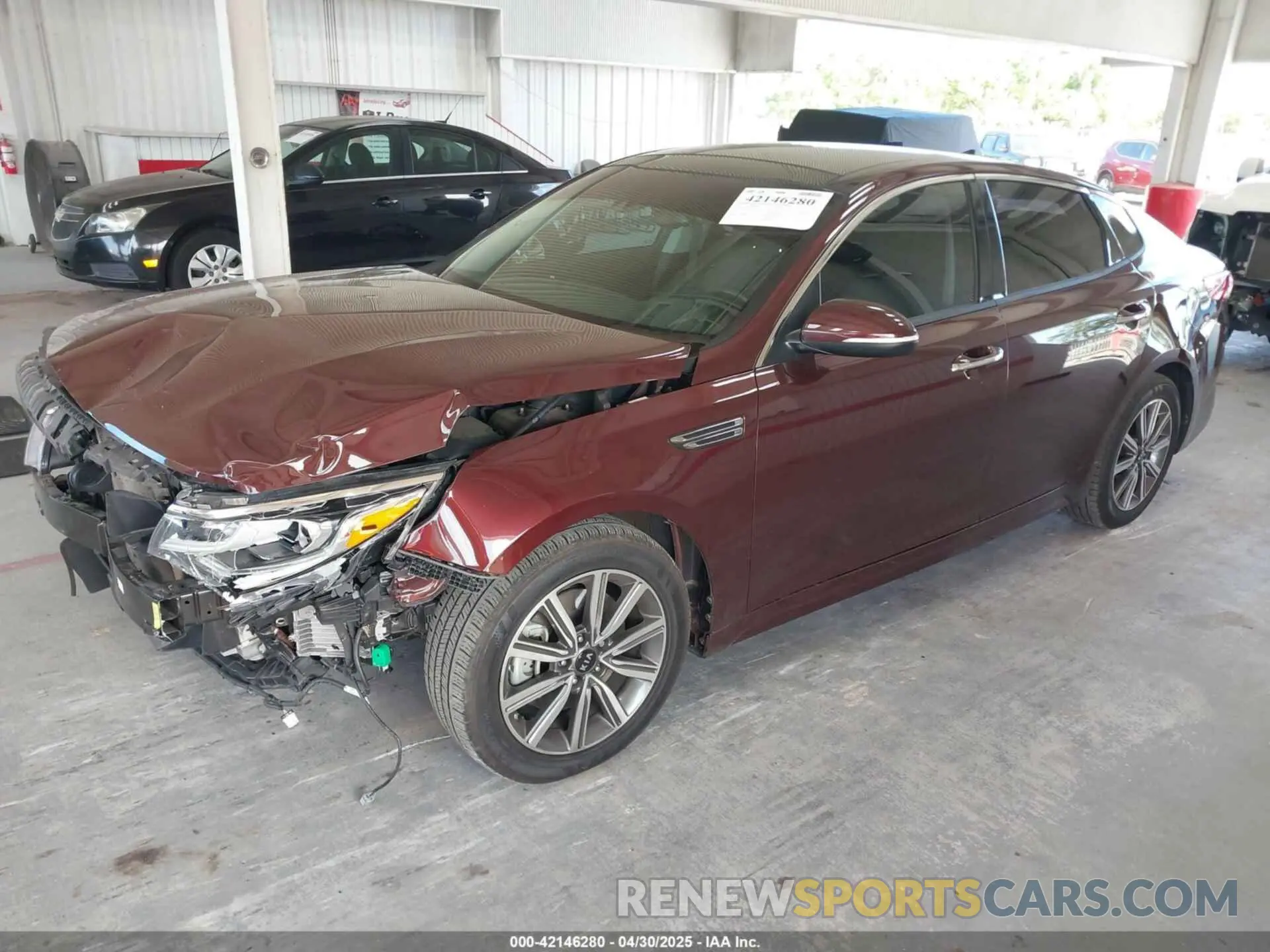 2 Photograph of a damaged car 5XXGU4L1XKG302900 KIA OPTIMA 2019