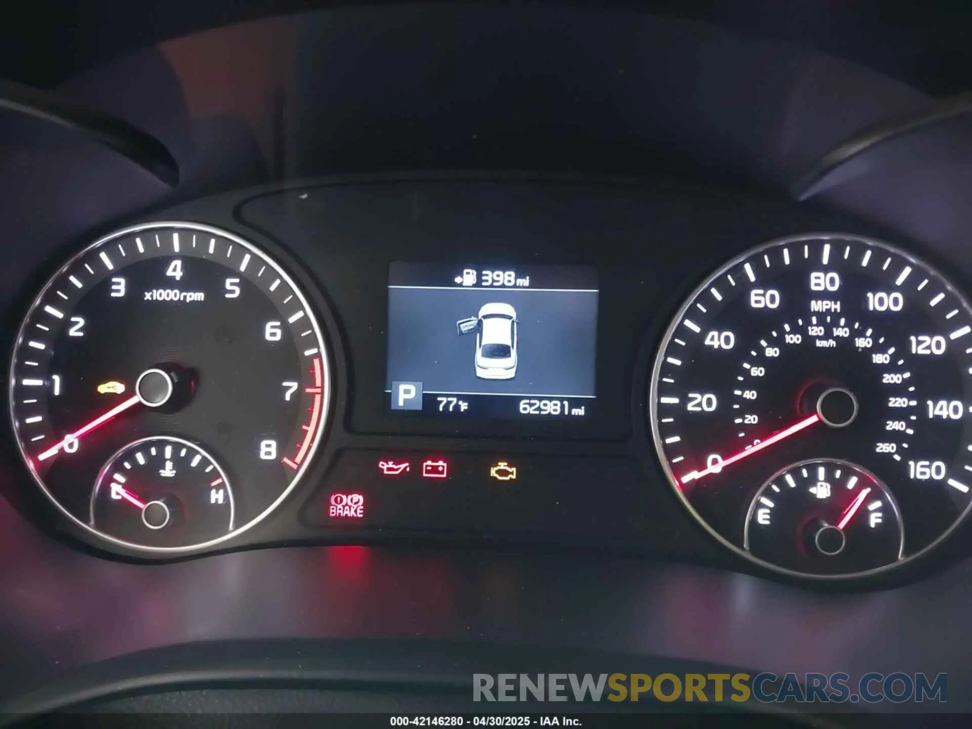 7 Photograph of a damaged car 5XXGU4L1XKG302900 KIA OPTIMA 2019