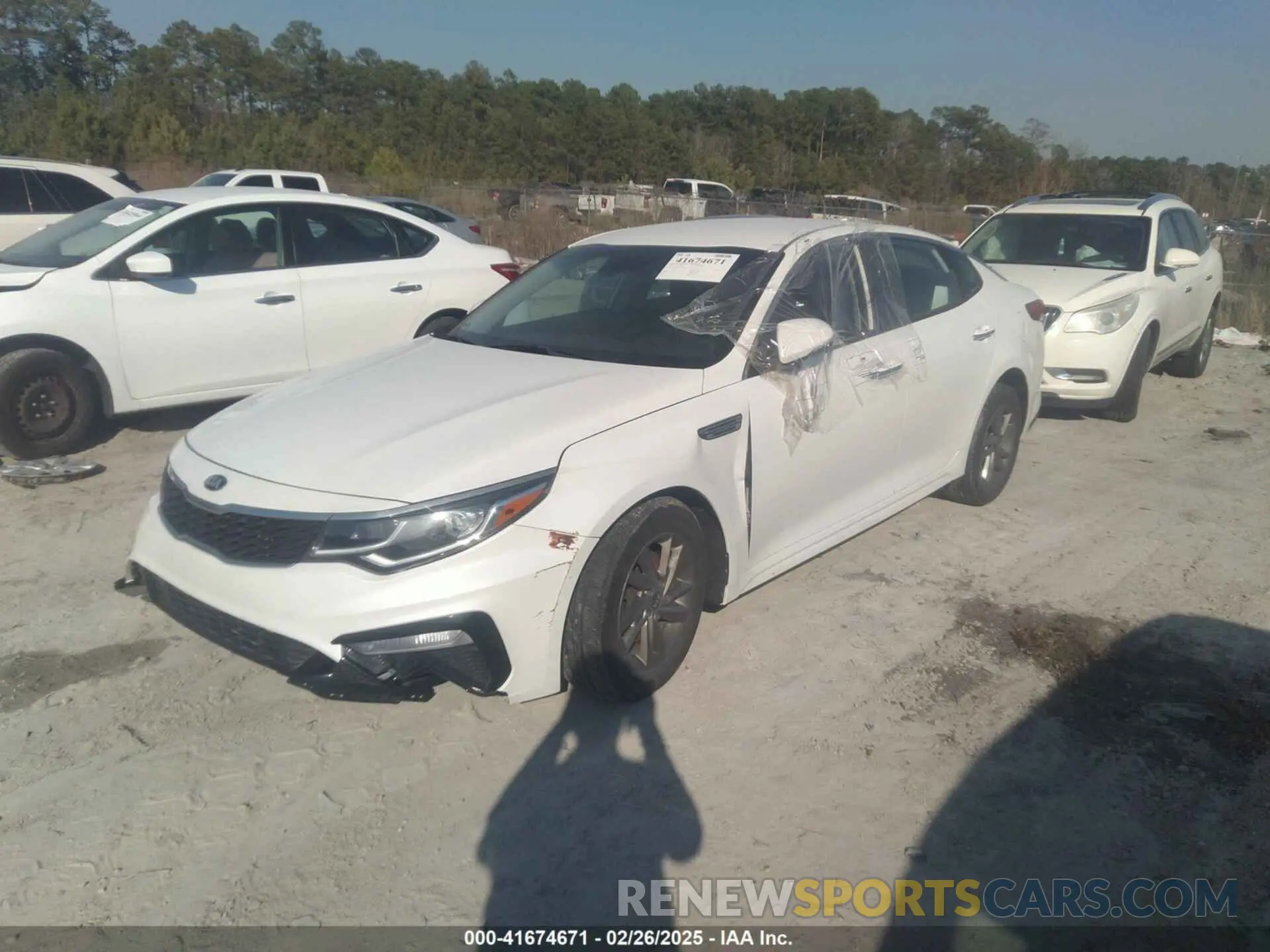 2 Photograph of a damaged car 5XXGT4L30LG384660 KIA OPTIMA 2020