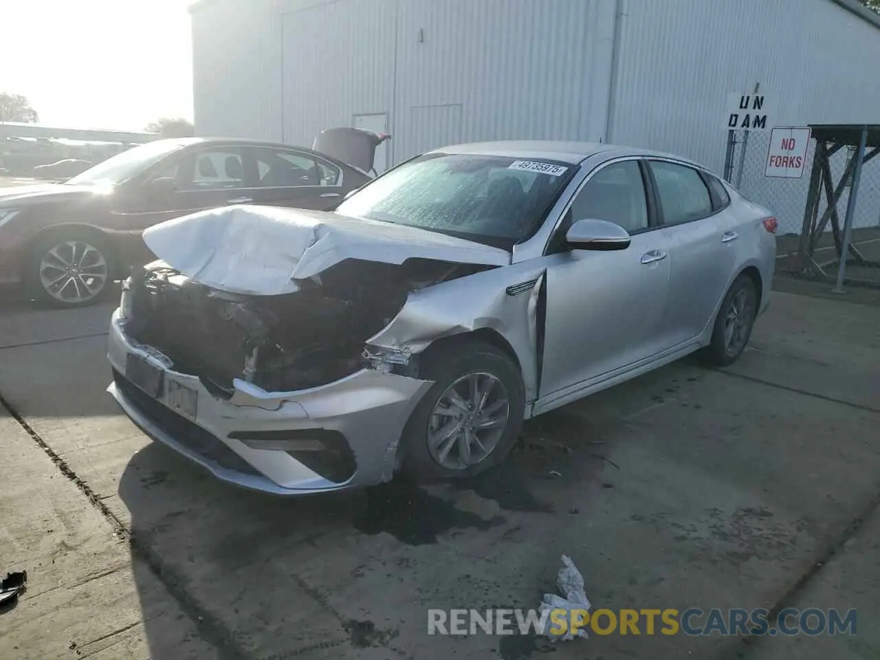 1 Photograph of a damaged car 5XXGT4L30LG389034 KIA OPTIMA 2020