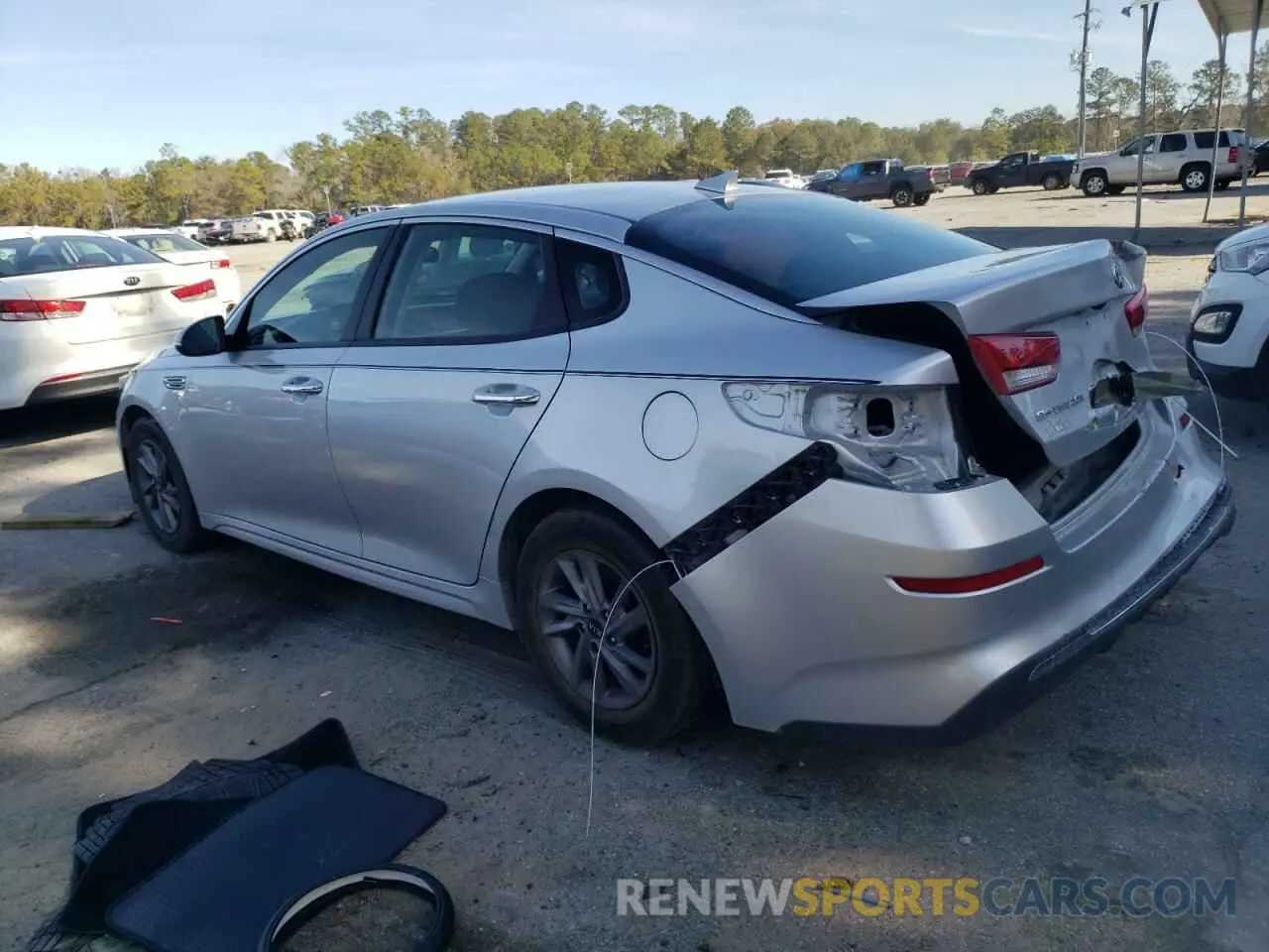 2 Photograph of a damaged car 5XXGT4L31LG386692 KIA OPTIMA 2020