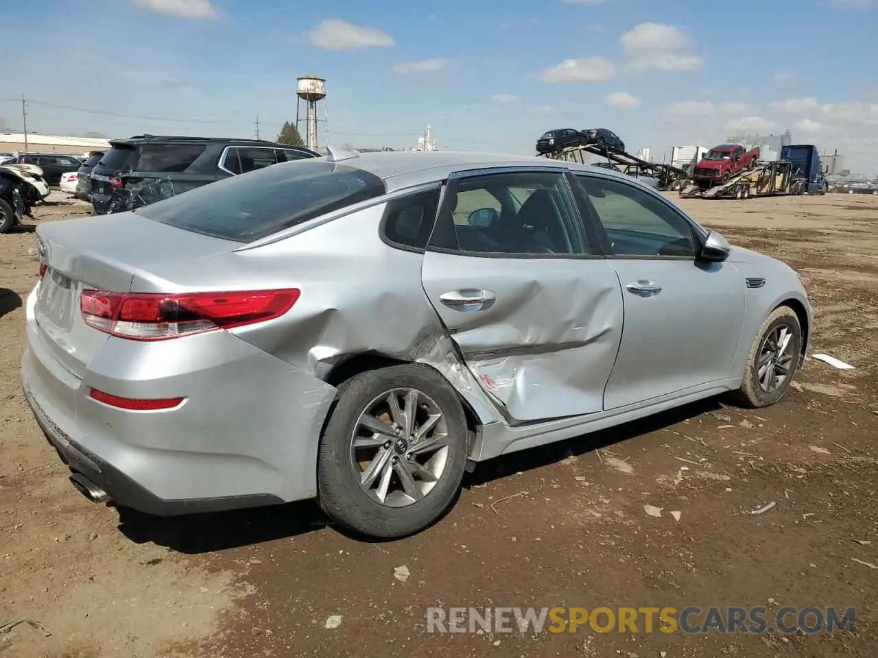 3 Photograph of a damaged car 5XXGT4L31LG425670 KIA OPTIMA 2020