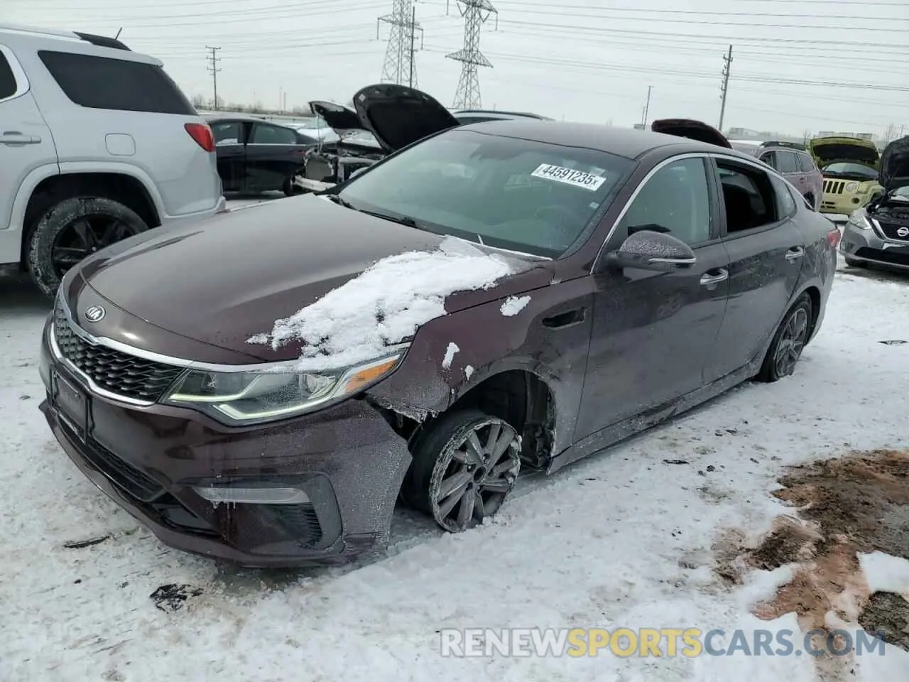 1 Photograph of a damaged car 5XXGT4L32LG406495 KIA OPTIMA 2020