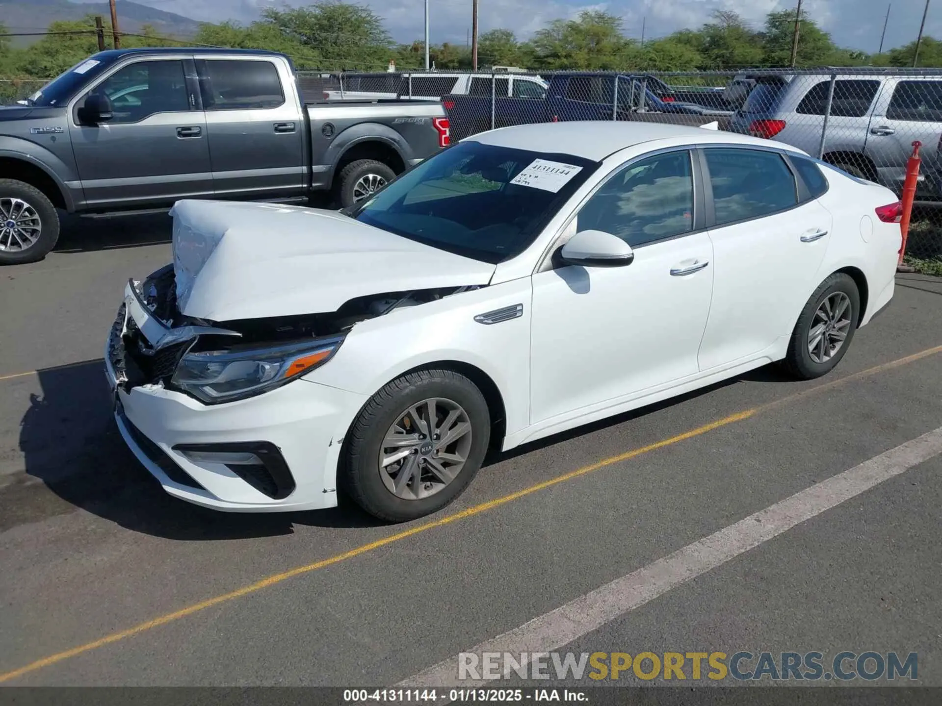 2 Photograph of a damaged car 5XXGT4L32LG419764 KIA OPTIMA 2020