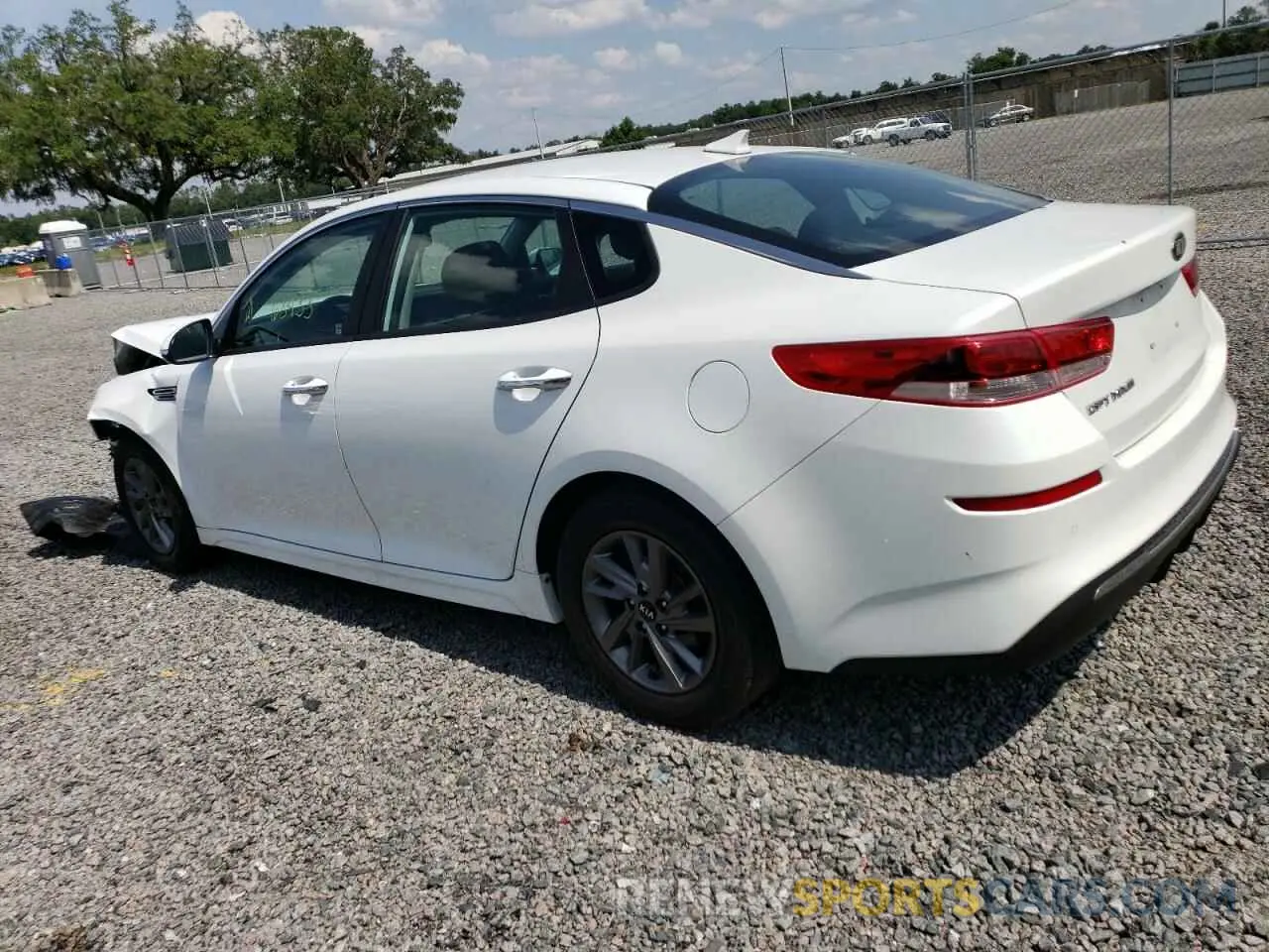 2 Photograph of a damaged car 5XXGT4L32LG434054 KIA OPTIMA 2020
