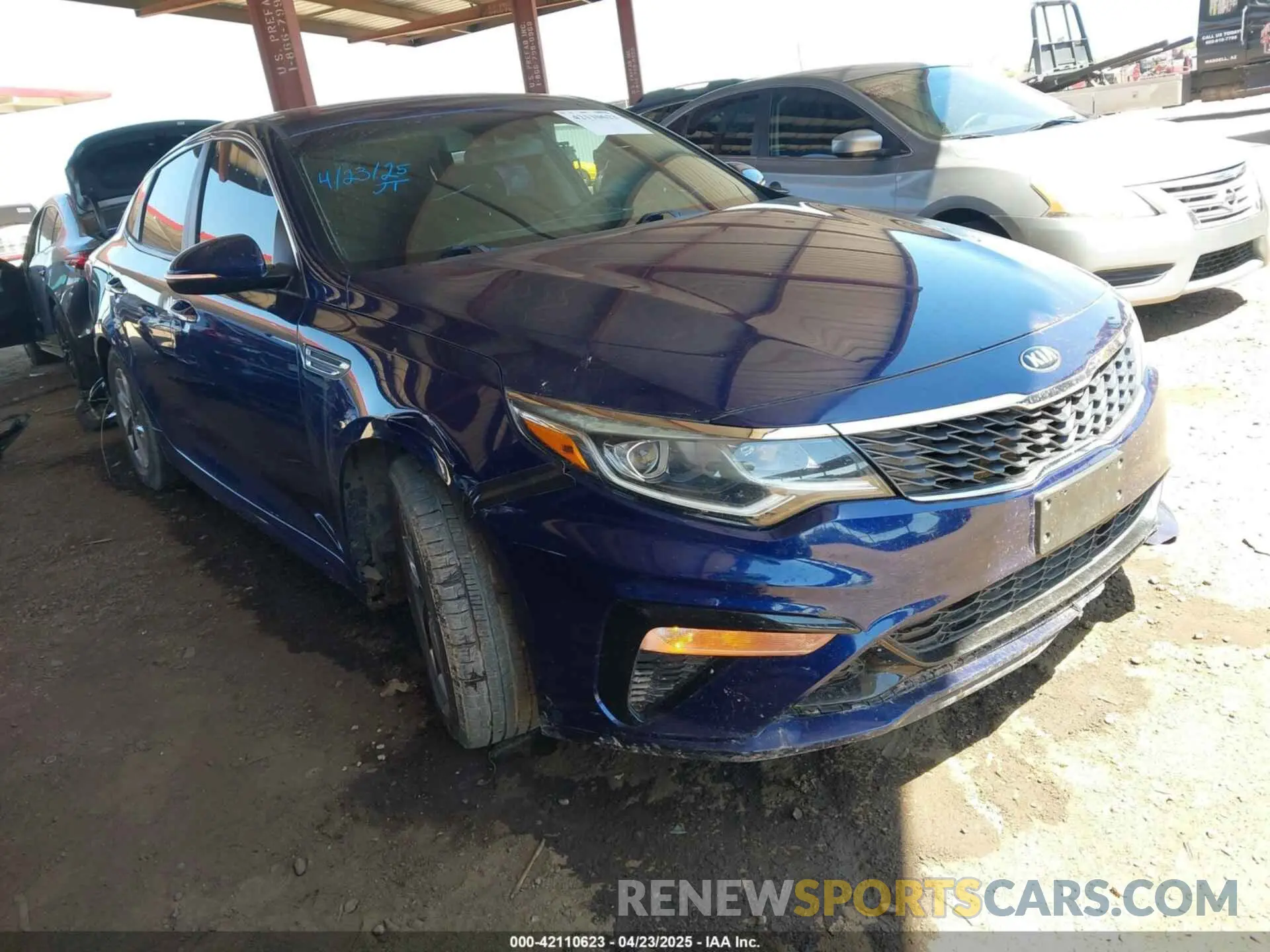 1 Photograph of a damaged car 5XXGT4L35LG386713 KIA OPTIMA 2020