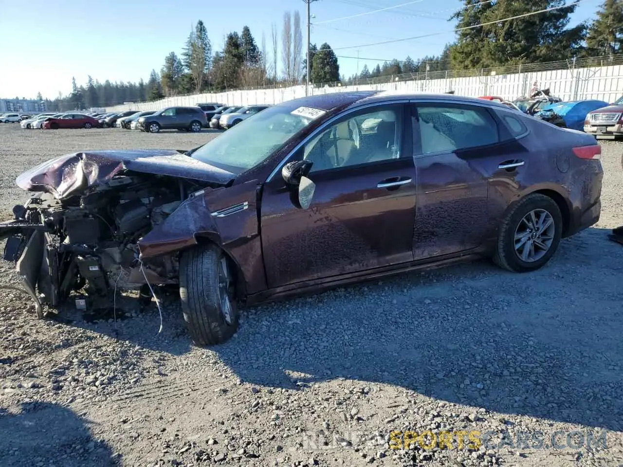 1 Photograph of a damaged car 5XXGT4L35LG428670 KIA OPTIMA 2020
