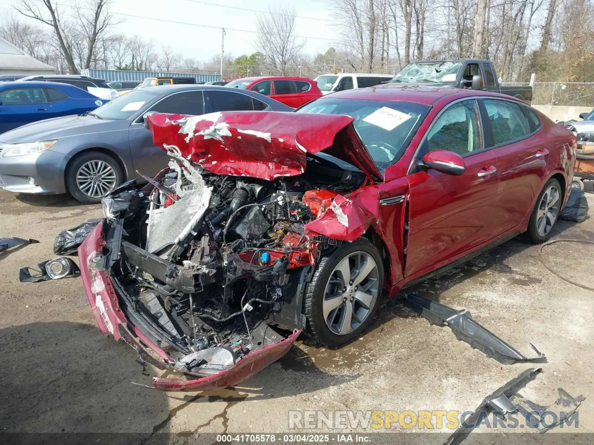 2 Photograph of a damaged car 5XXGT4L36LG450371 KIA OPTIMA 2020