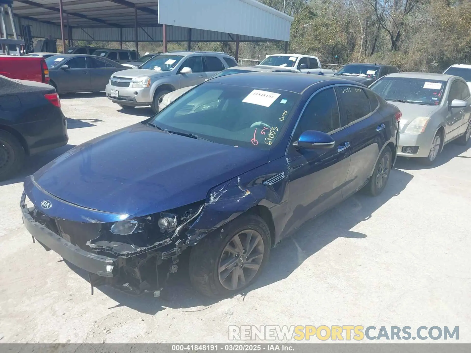 2 Photograph of a damaged car 5XXGT4L37LG412602 KIA OPTIMA 2020