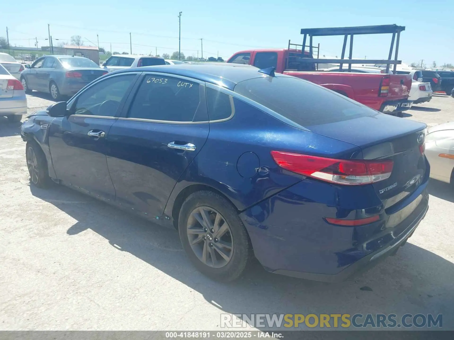 3 Photograph of a damaged car 5XXGT4L37LG412602 KIA OPTIMA 2020