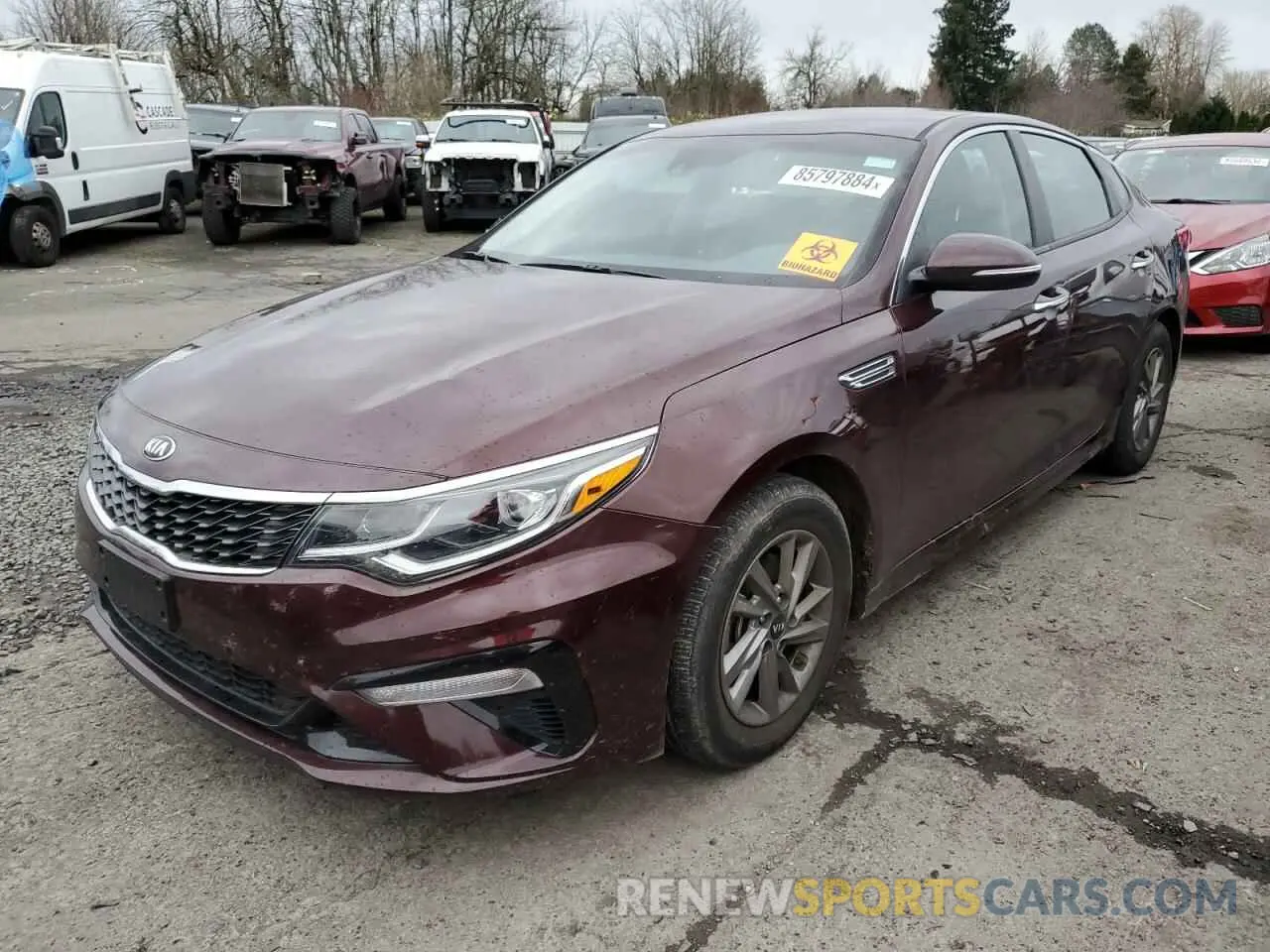 1 Photograph of a damaged car 5XXGT4L37LG422160 KIA OPTIMA 2020