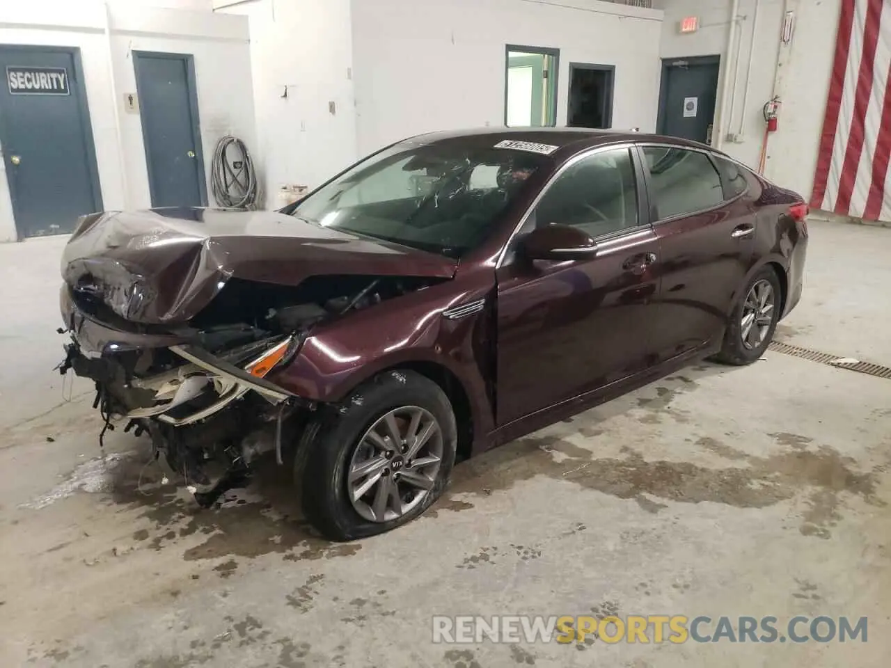 1 Photograph of a damaged car 5XXGT4L37LG444403 KIA OPTIMA 2020