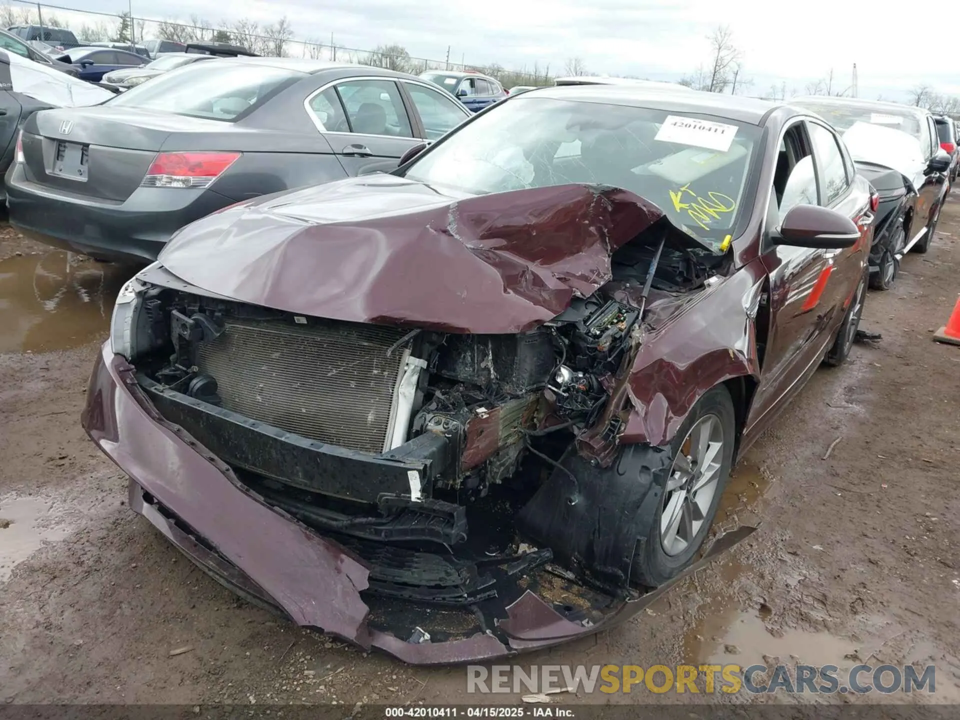 2 Photograph of a damaged car 5XXGT4L38LG383093 KIA OPTIMA 2020