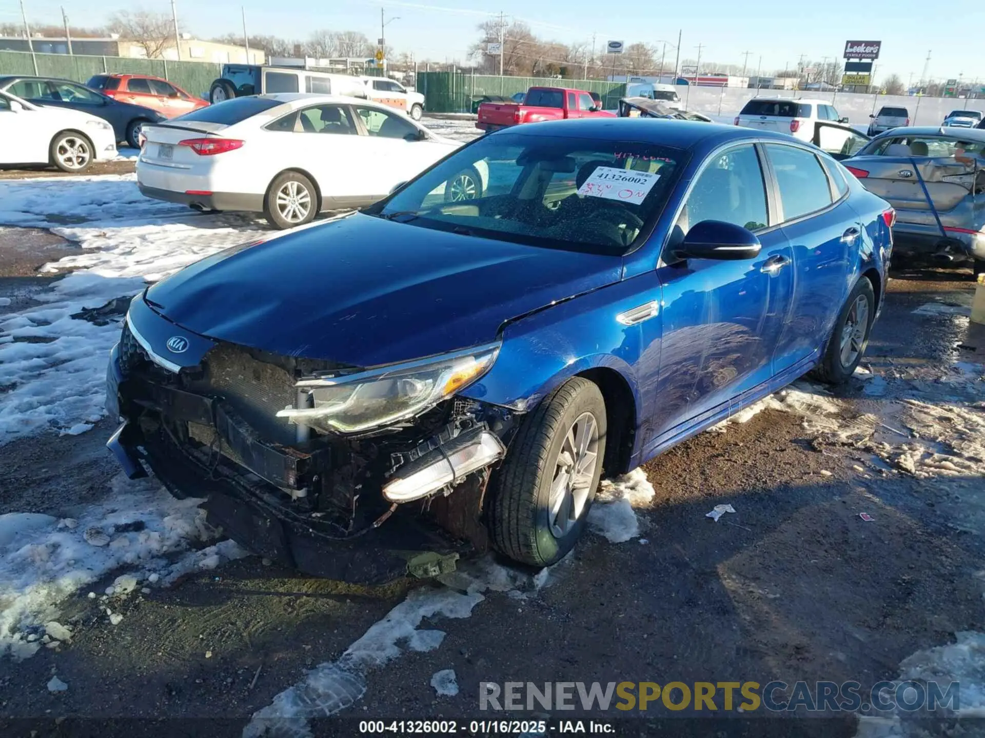 2 Photograph of a damaged car 5XXGT4L38LG394126 KIA OPTIMA 2020
