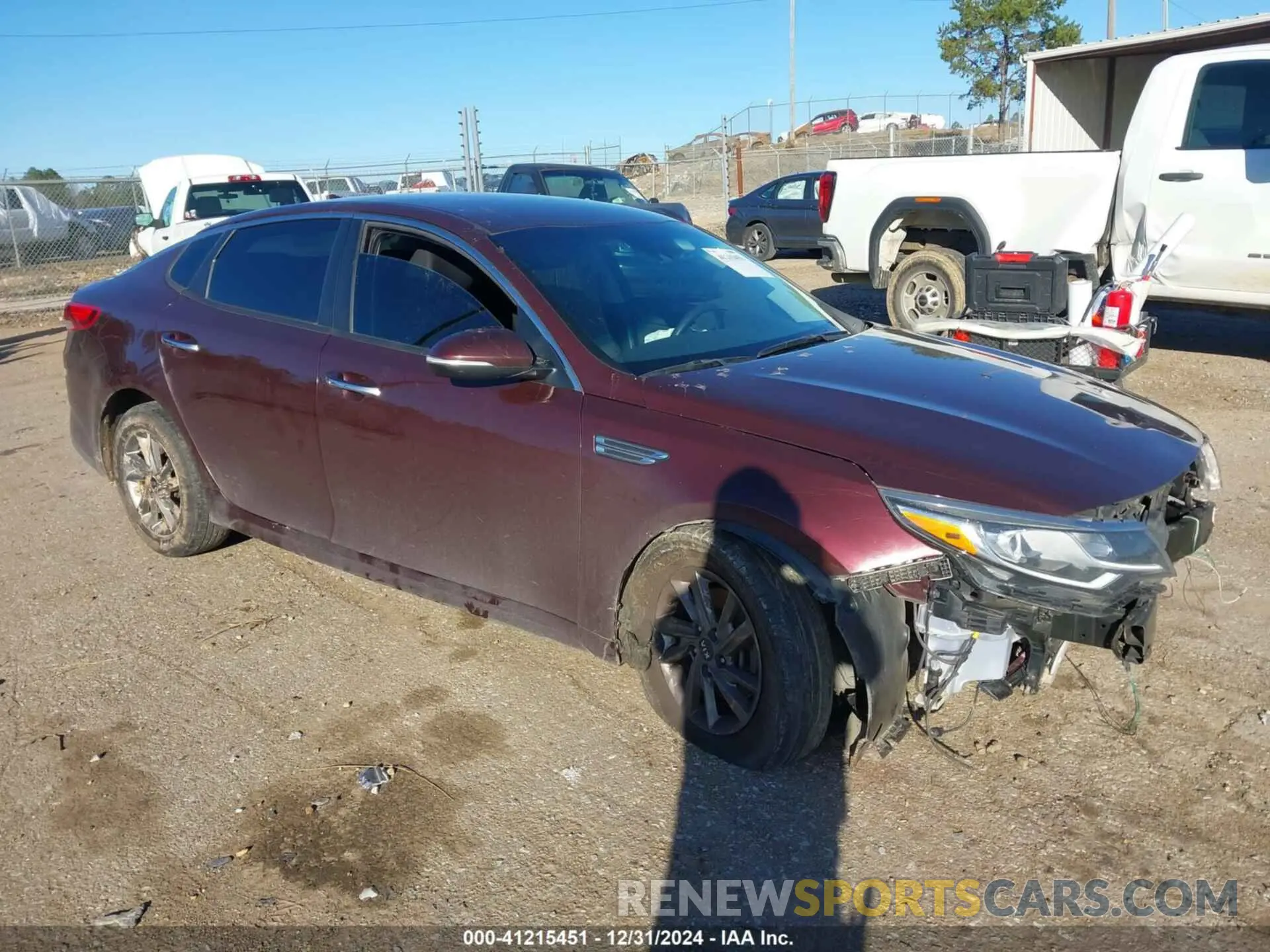 1 Photograph of a damaged car 5XXGT4L39LG390800 KIA OPTIMA 2020