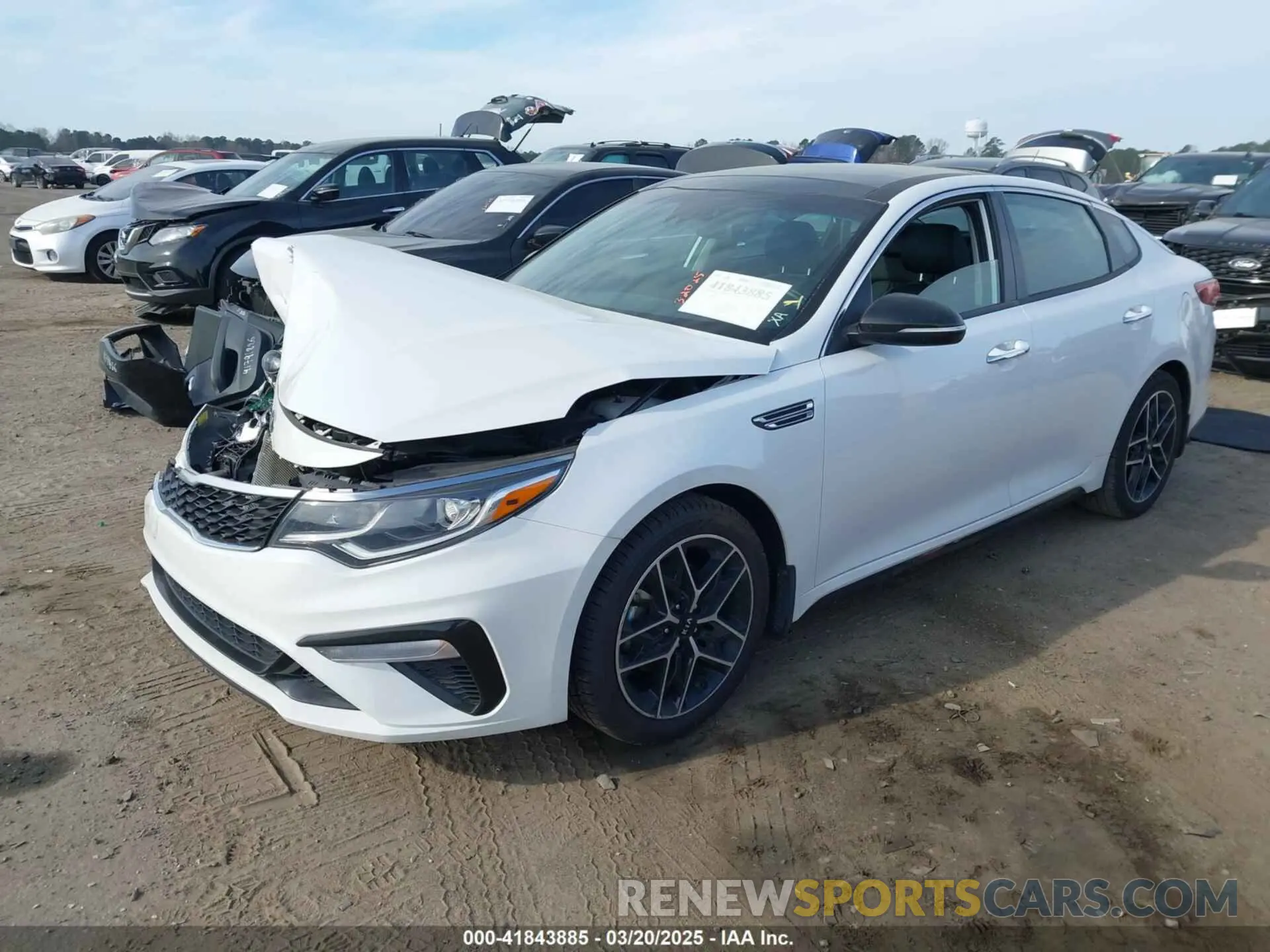 2 Photograph of a damaged car 5XXGT4L3XLG440605 KIA OPTIMA 2020