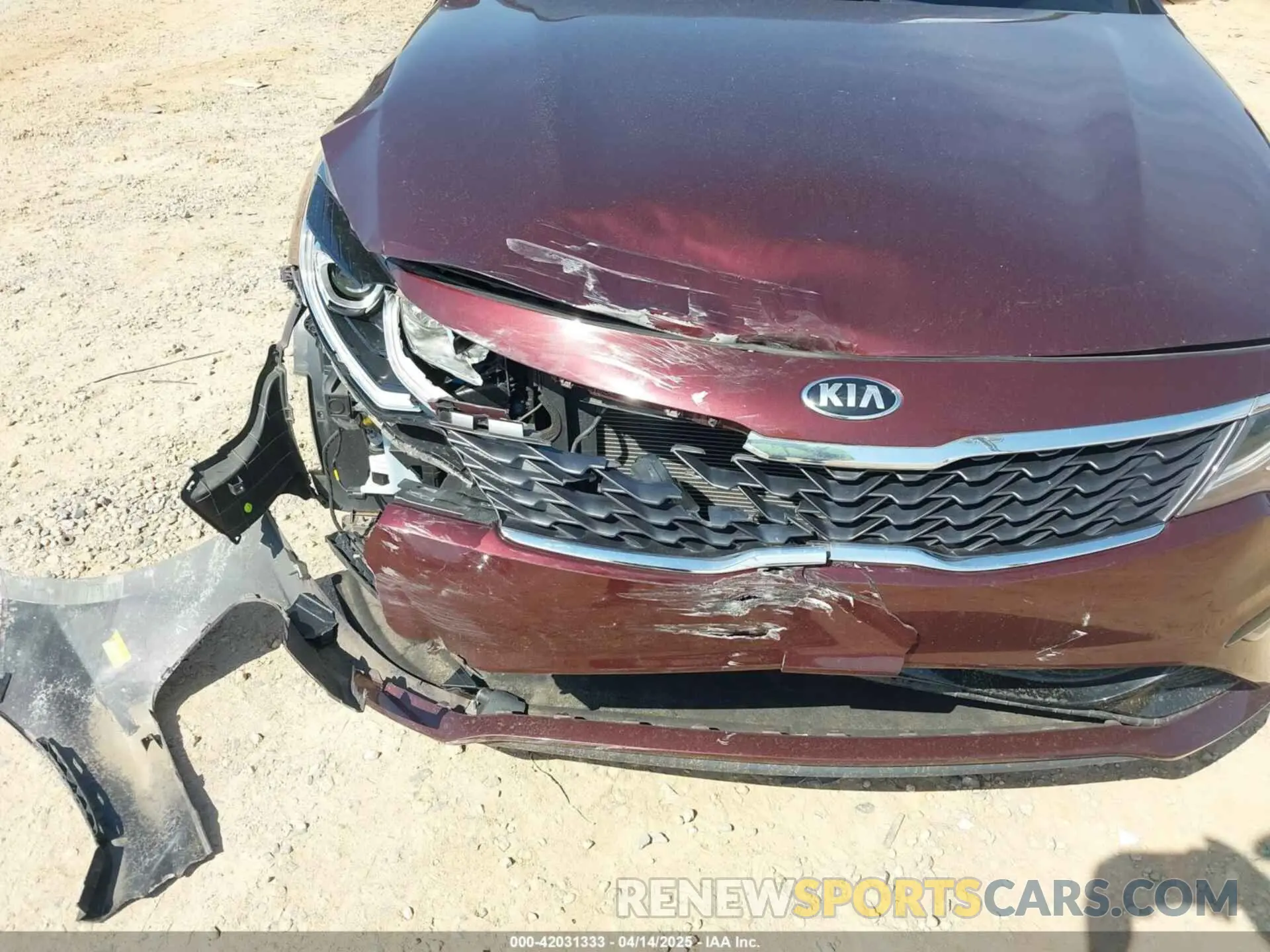 6 Photograph of a damaged car 5XXGT4L3XLG451698 KIA OPTIMA 2020
