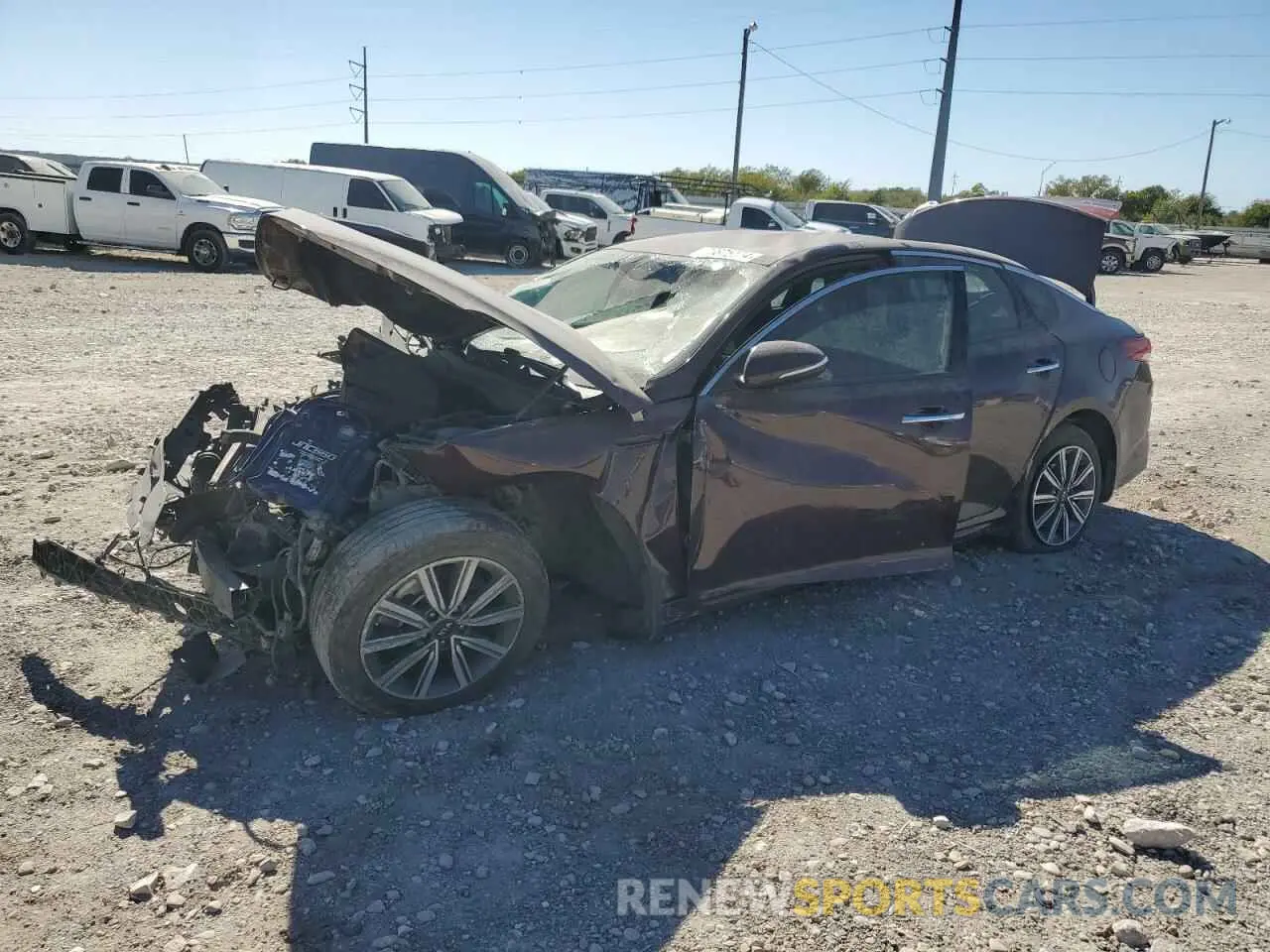 1 Photograph of a damaged car 5XXGU4L17LG393965 KIA OPTIMA 2020